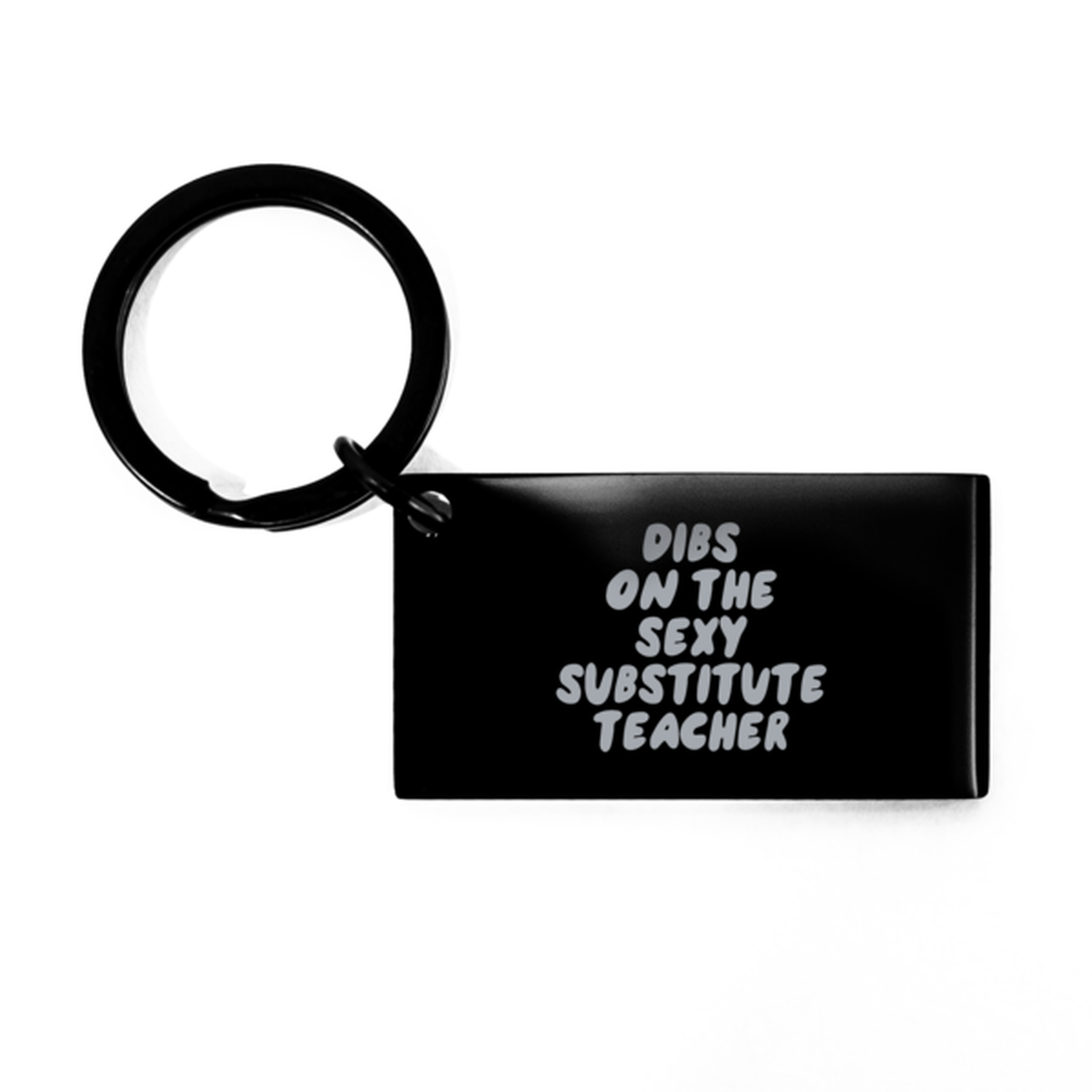 Substitute teacher Wife Husband Boyfriend Girlfriend Keychain, Gifts, House Car Key Ring Chain, Christmas, Stocking Stuffer