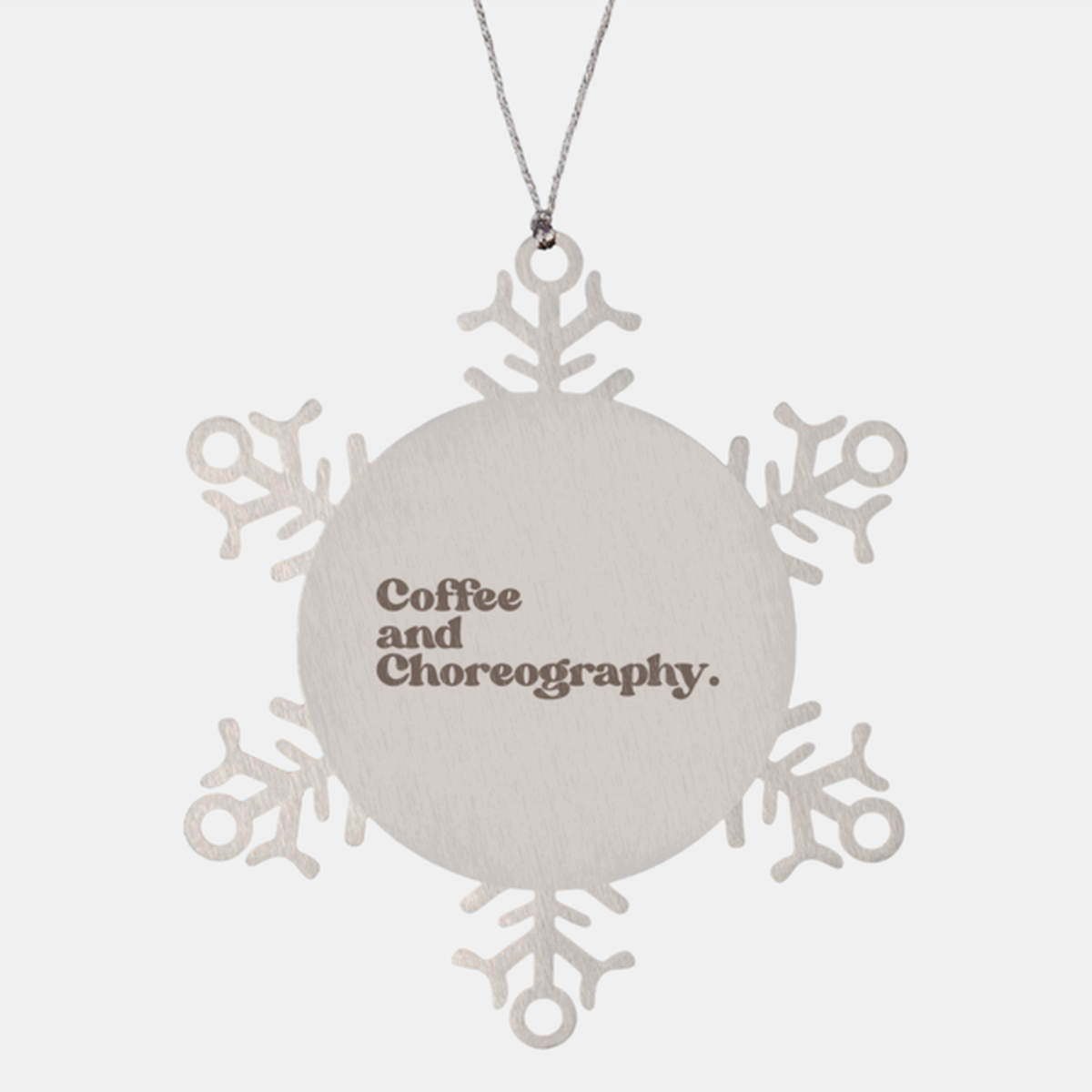 Choreography 70s 1970s Choreographer Dance Teacher Student Ornament, Gifts, Snowflake Ornament, Christmas, Stocking Stuffer