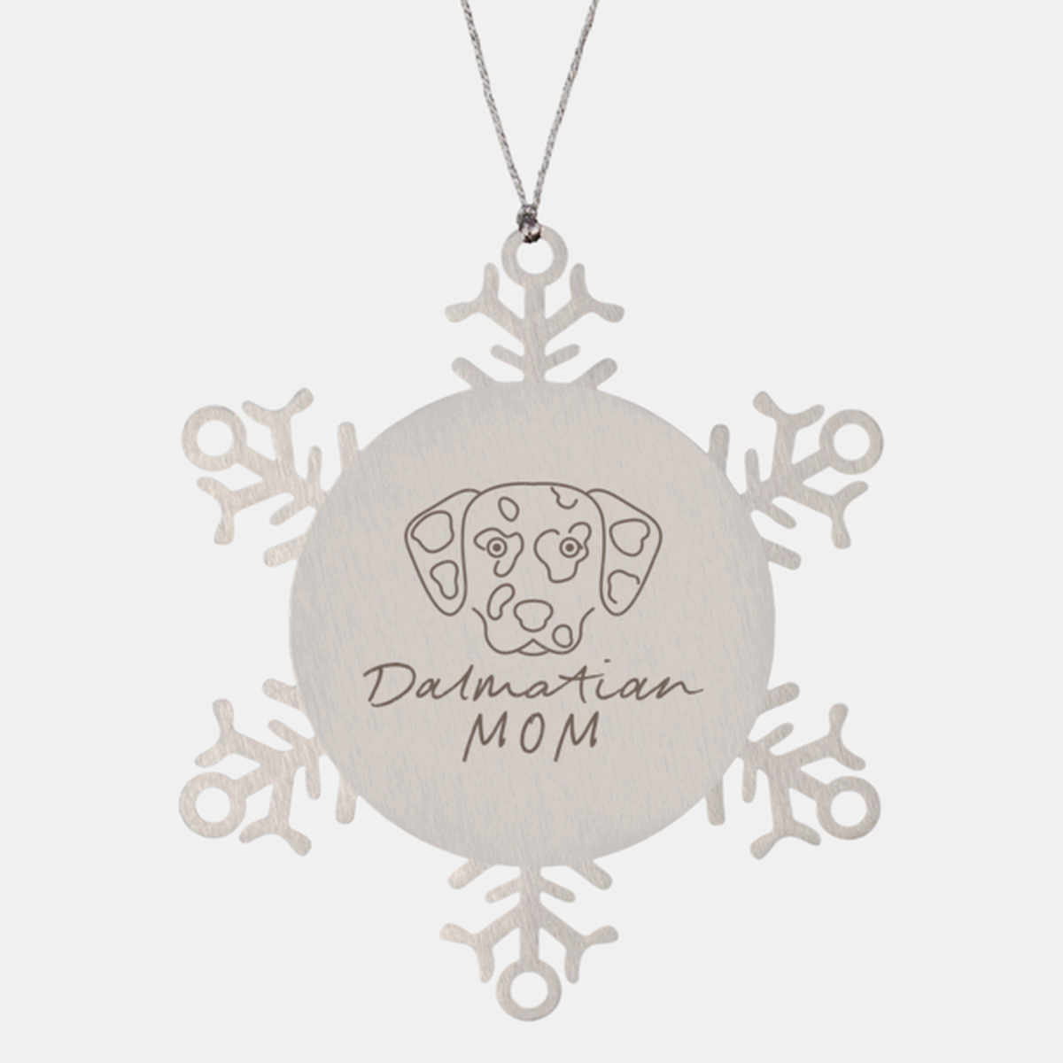 Dalmatian Dog Mom Ornament, Gifts, Snowflake Ornament, Christmas, Stocking Stuffer