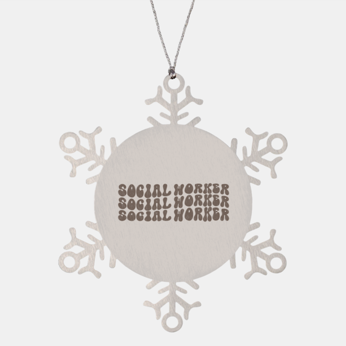 Social Worker MSW Graduation Ornament, Gifts, Snowflake Ornament, Christmas, Stocking Stuffer