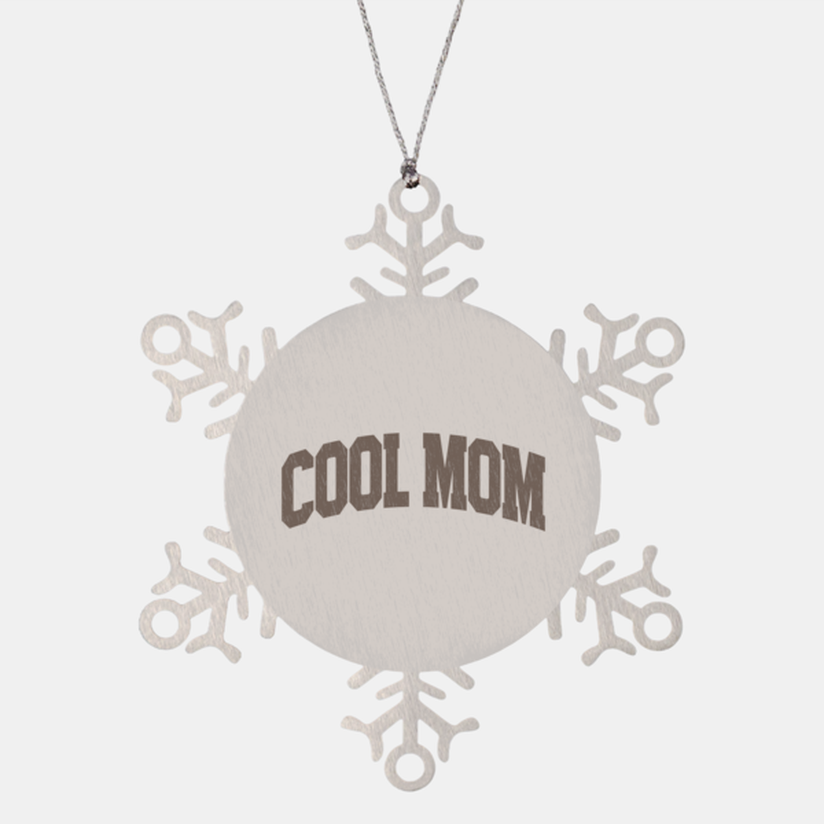 Cool Mom Ornament, Gifts, Snowflake Ornament, Christmas, Stocking Stuffer