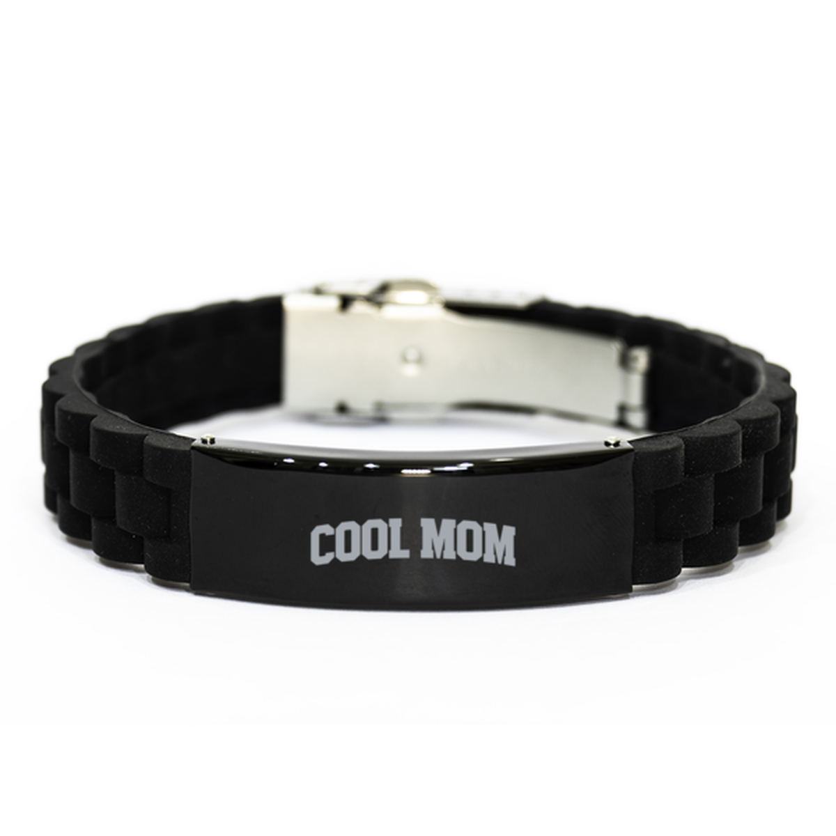 Cool Mom Bracelet, Gifts, Black Glidelock Clasp Bracelet, Christmas, Stocking Stuffer