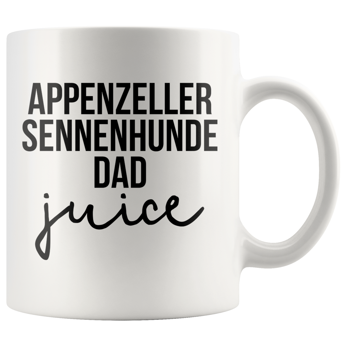 Appenzeller Sennenhunde Dad Gifts, Coffee Mug, Two Tone Accent Cup, Birthday Gift for Men and Women