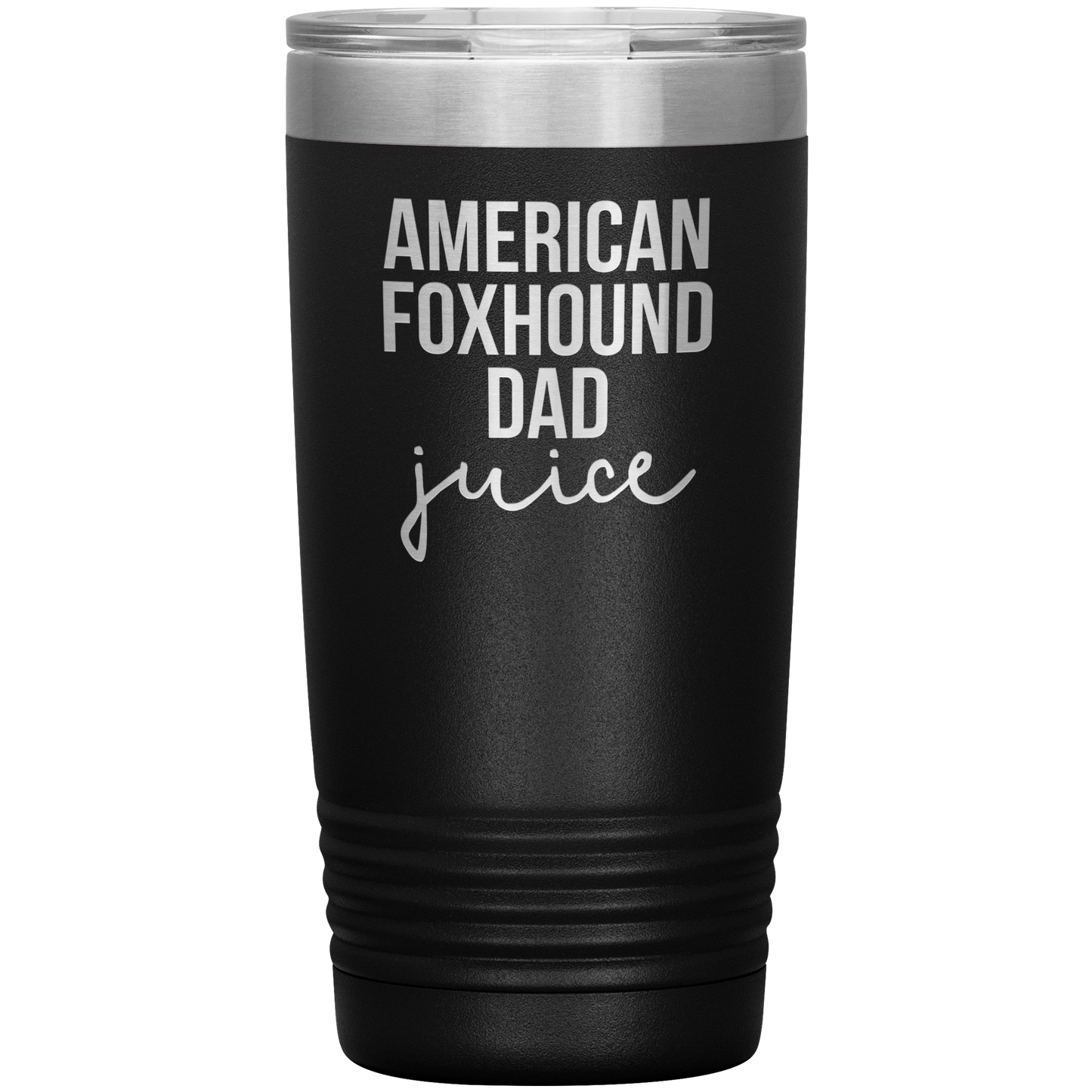 American Foxhound Dad Tumbler, Funny Travel Coffee Mug, Birthday Gifts for Men and Women