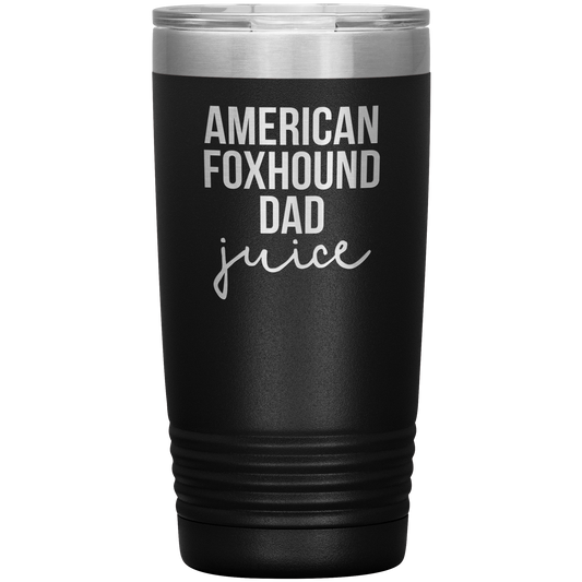 American Foxhound Dad Tumbler, Funny Travel Coffee Mug, Birthday Gifts for Men and Women