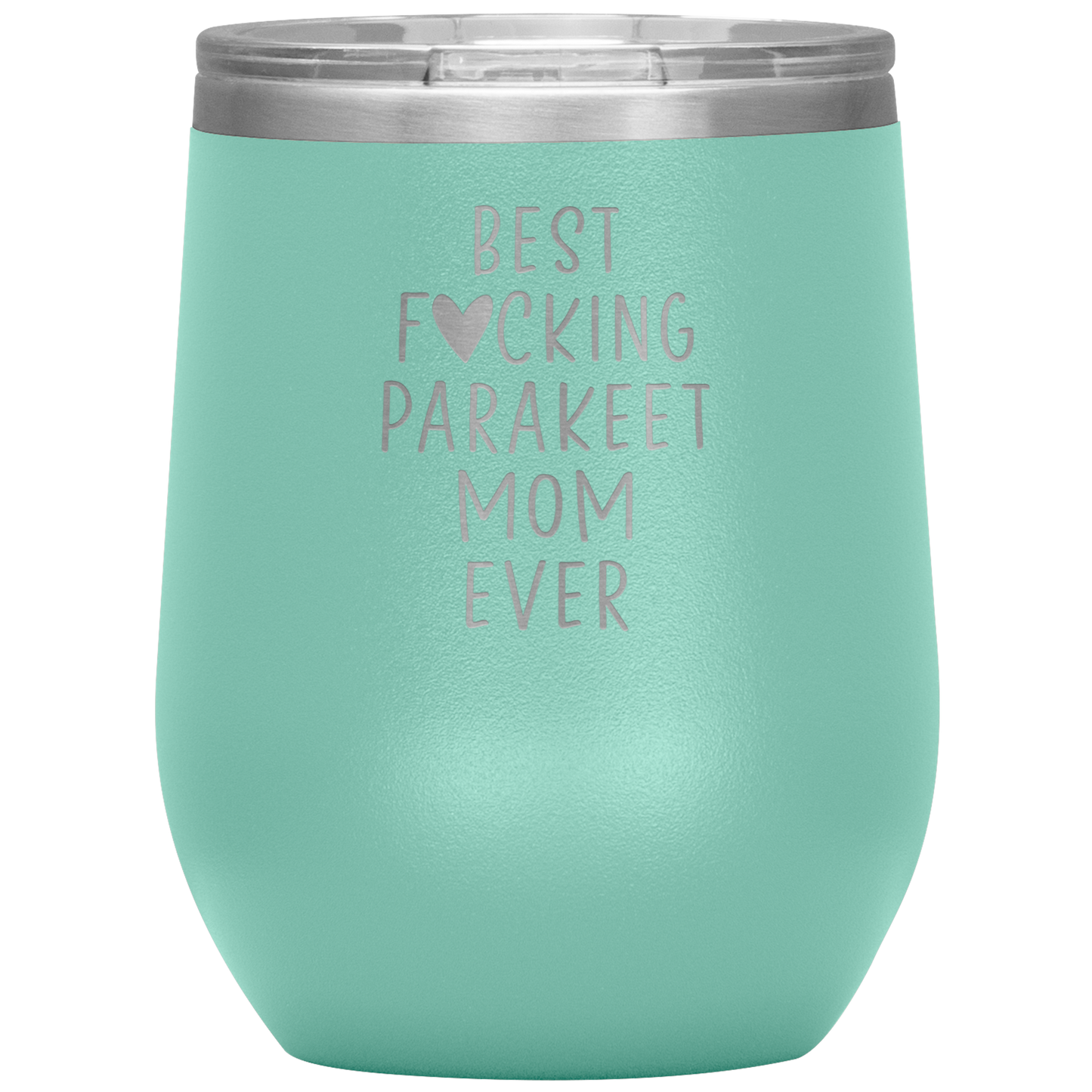 Parakeet Mom Wine Tumbler, Parakeet Mom Gifts, Travel Wine Cup, Birthday Gifts for Men and Women