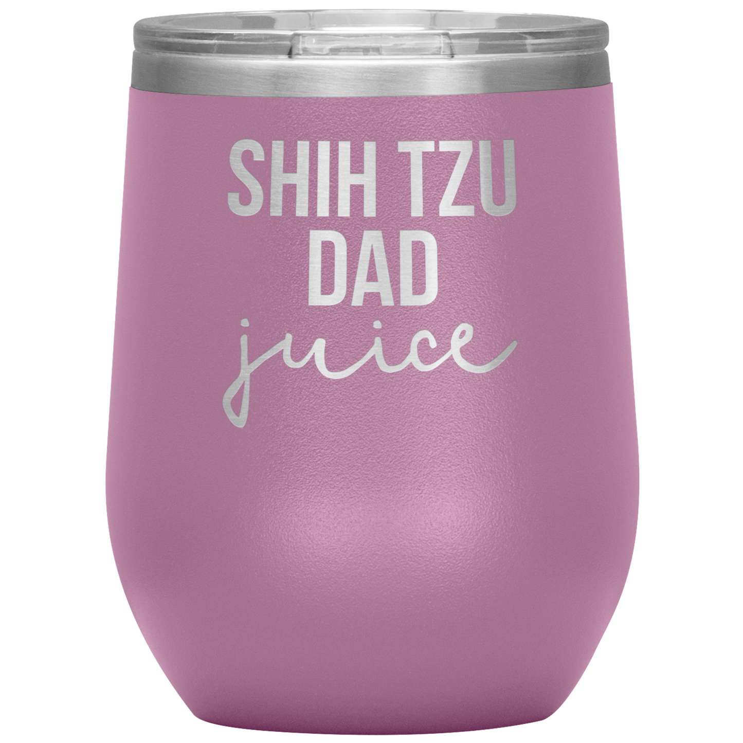 Shih Tzu Dad Wine Tumbler, Shih Tzu Dad Gifts, Travel Wine Cup, Birthday Gifts for Men and Women