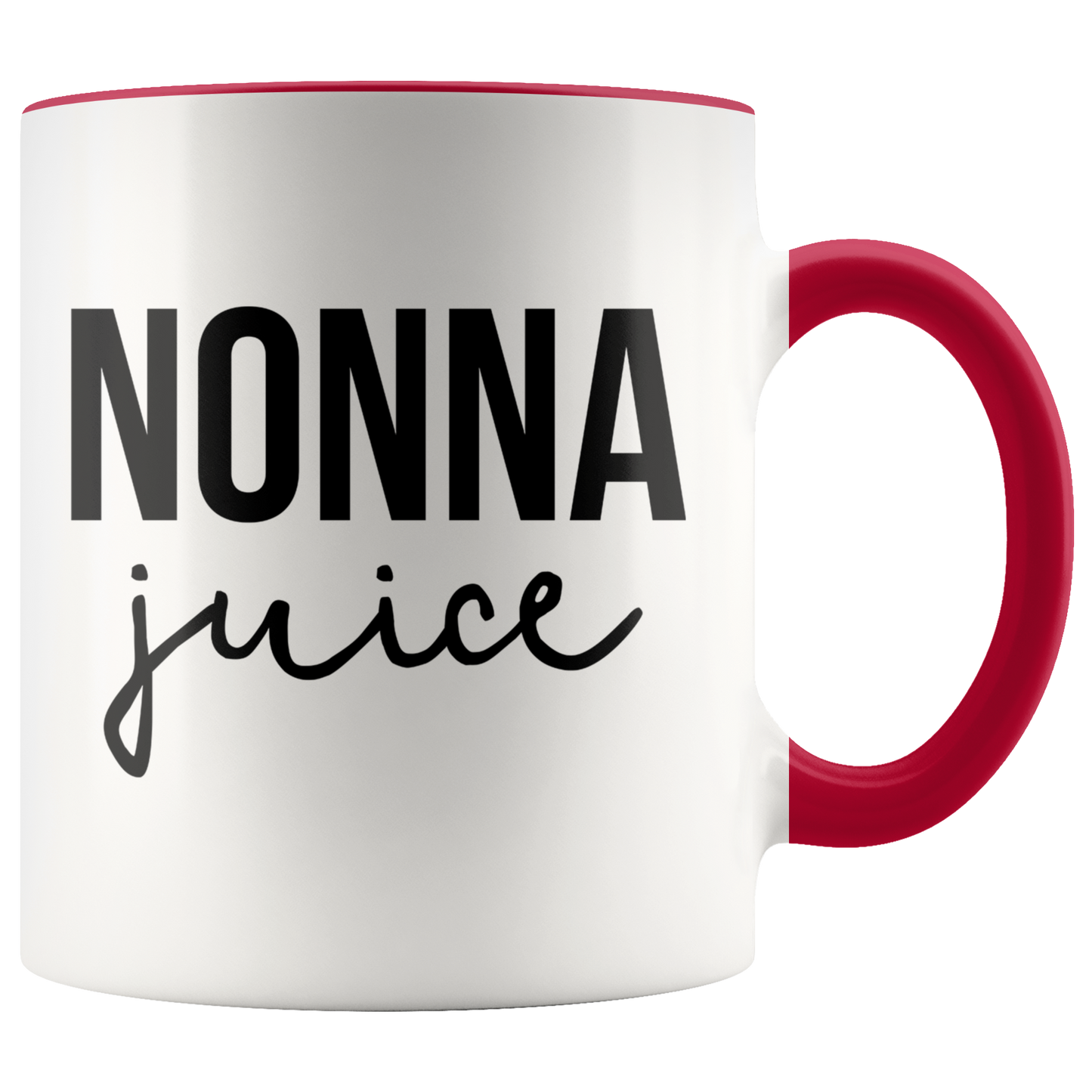 Nonna Gifts, Coffee Mug, Two Tone Accent Cup, Birthday Gift for Men and Women