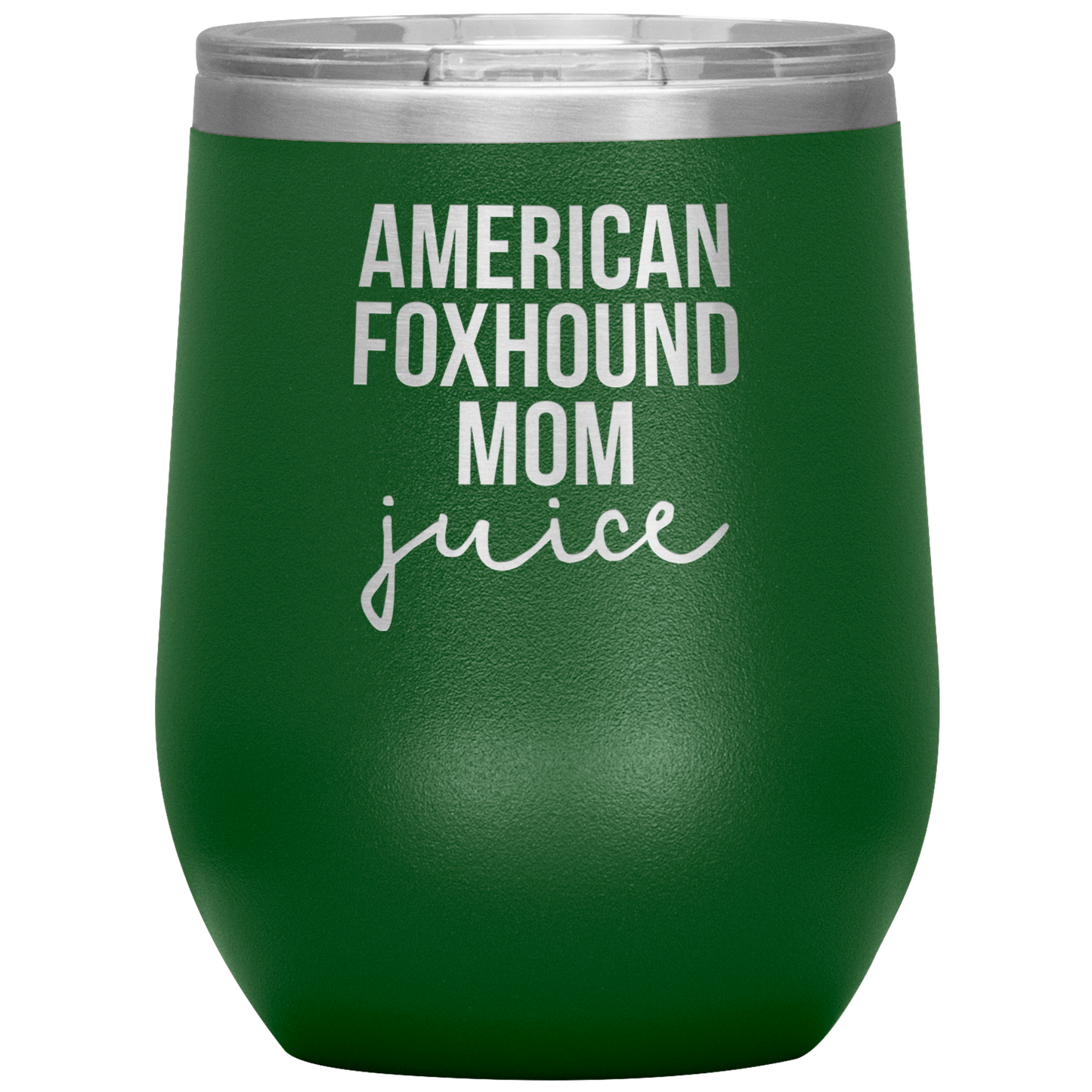 American Foxhound Mom Wine Tumbler, Funny Travel Wine Cup, Birthday Gifts for Men and Women