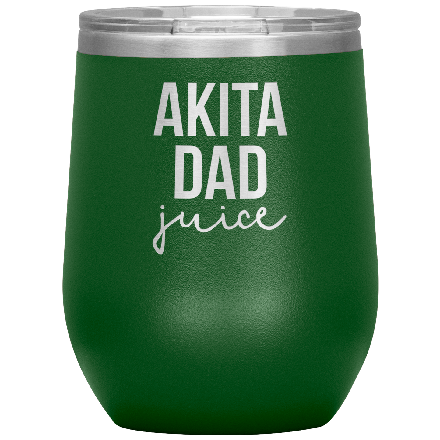 Akita Dad Wine Tumbler, Funny Travel Wine Cup, Birthday Gifts for Men and Women