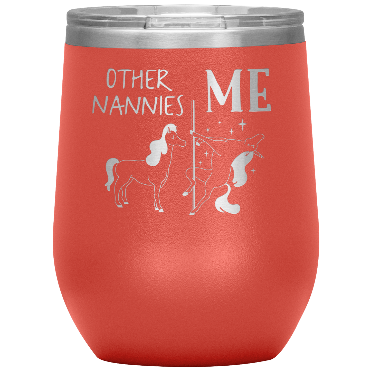 Nanny Wine Tumbler, Nanny Gifts, Travel Wine Cup, Birthday Gifts for Men and Women