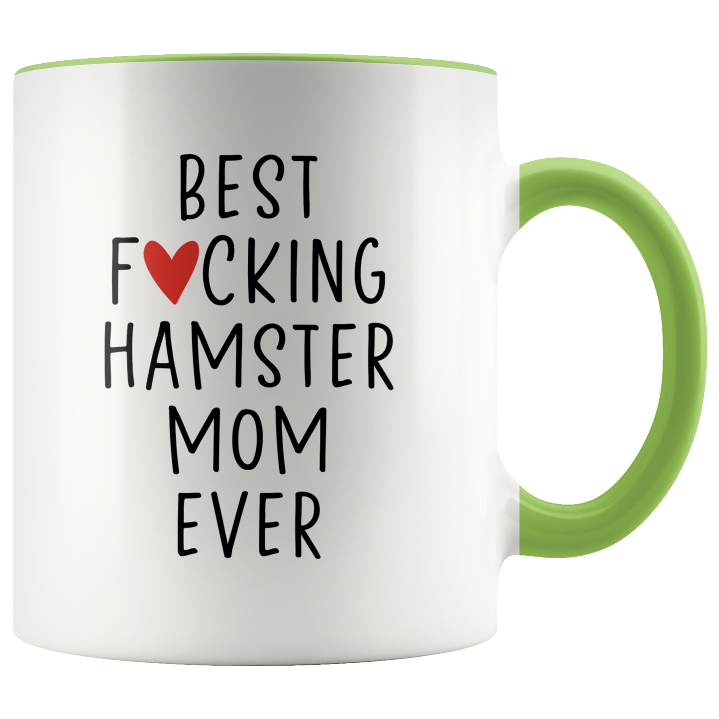 Hamster Mom Gifts, Coffee Mug, Two Tone Accent Cup, Birthday Gift for Men and Women