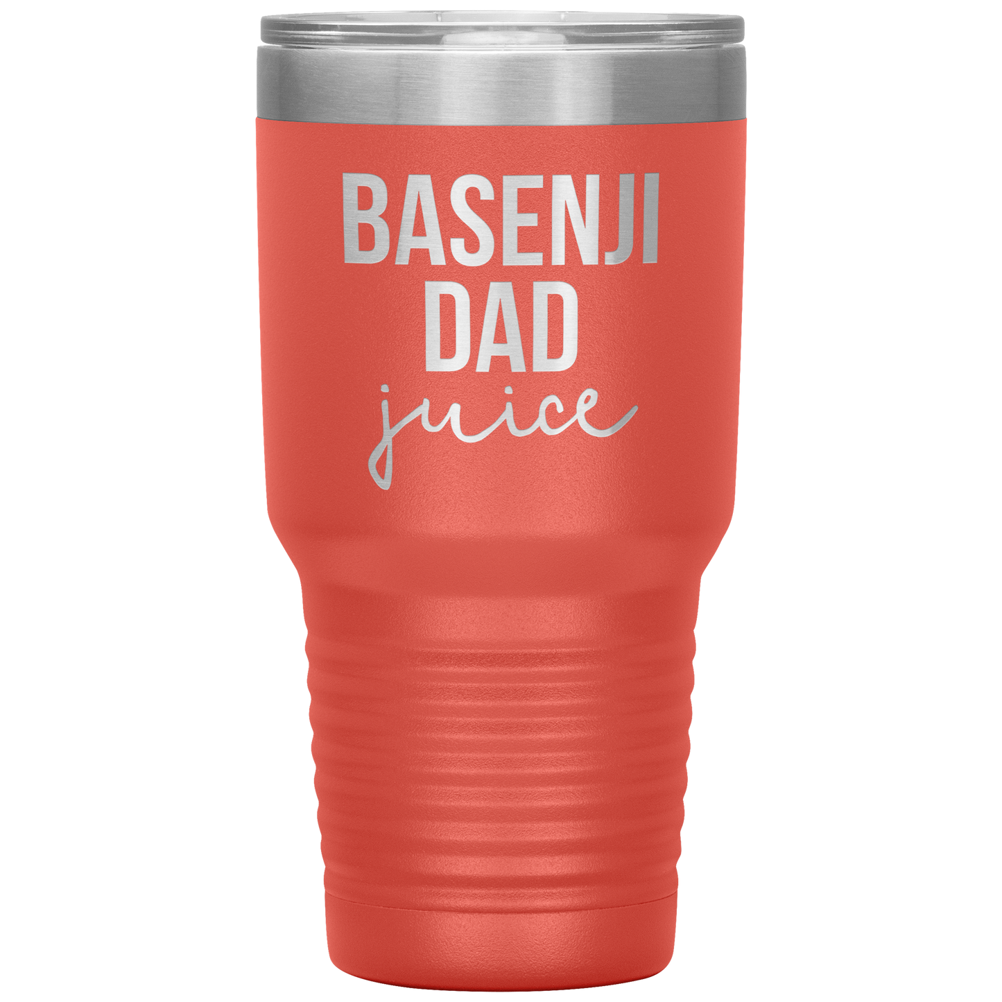 Basenji Dad Tumbler, Funny Travel Coffee Mug, Birthday Gifts for Men and Women