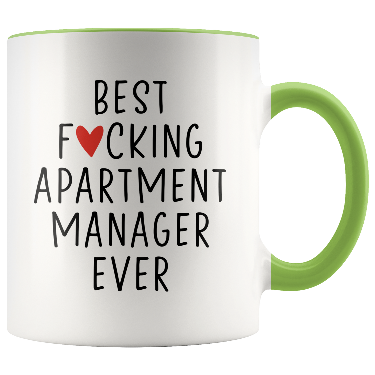 Apartment manager Gifts, Coffee Mug, Two Tone Accent Cup, Birthday Gift for Men and Women