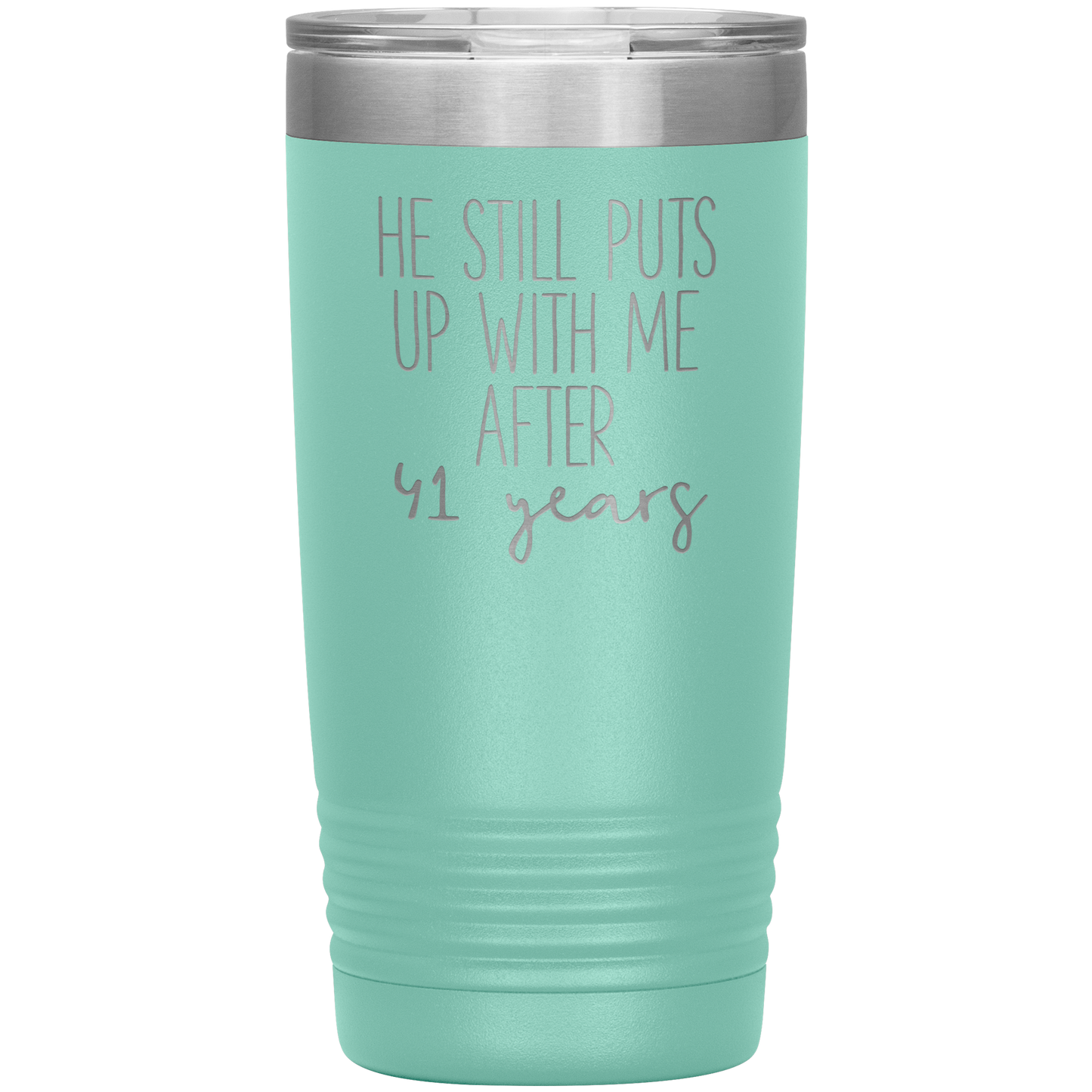 41st Anniversary Gifts for Husband and Wife, Coffee Mug, Tumbler, Birthday Gifts for Men and Women