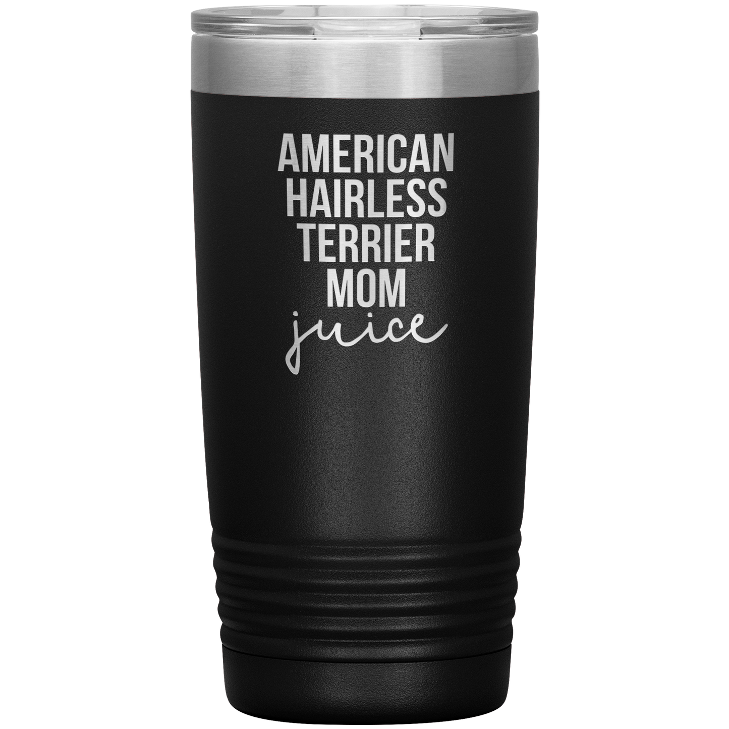 American Hairless Terrier Mom Tumbler, Funny Travel Coffee Mug, Birthday Gifts for Men and Women