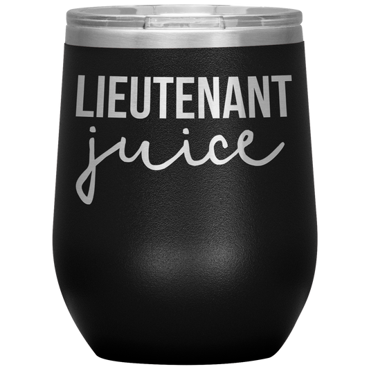 Lieutenant Wine Tumbler, Lieutenant Gifts, Travel Wine Cup, Birthday Gifts for Men and Women