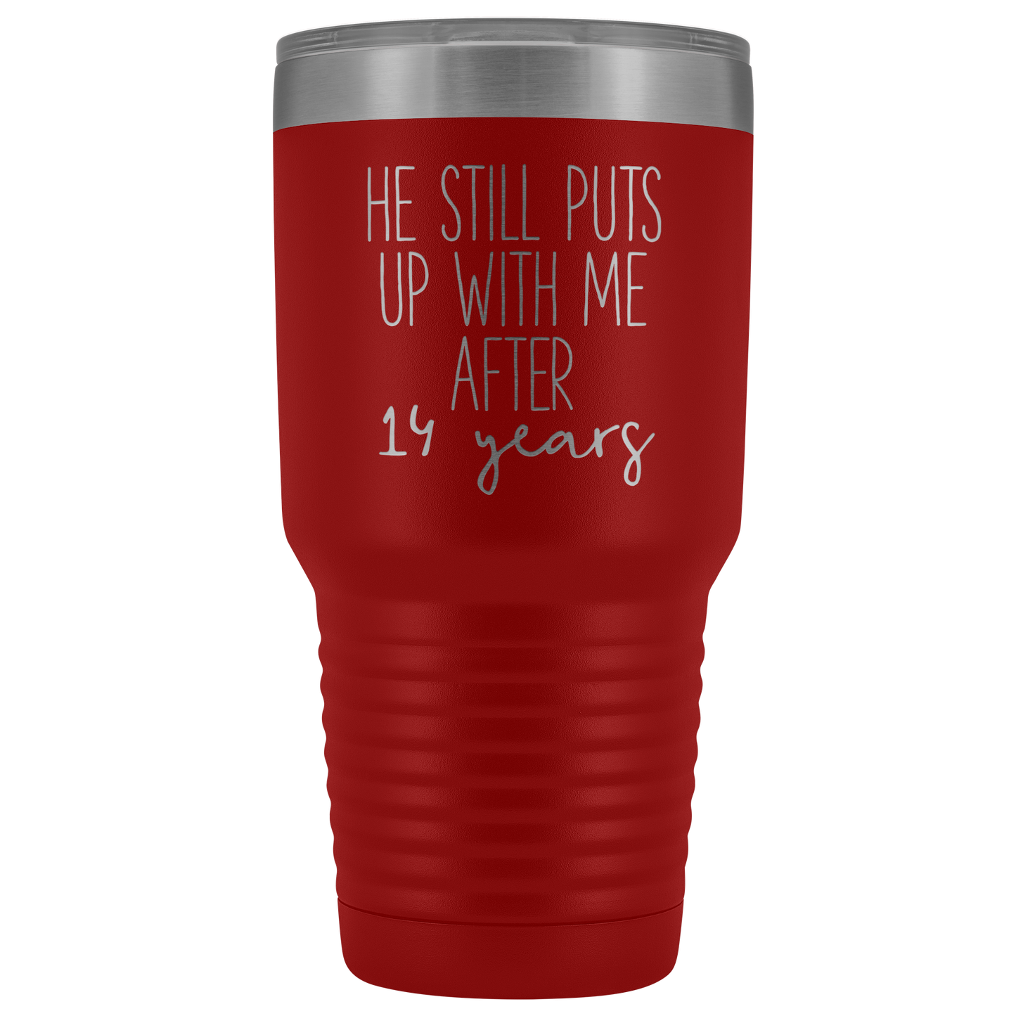 14th Anniversary Gift for Wife, 14th Anniversary for Her, 14 Anniversary Gift, Tumbler Mug