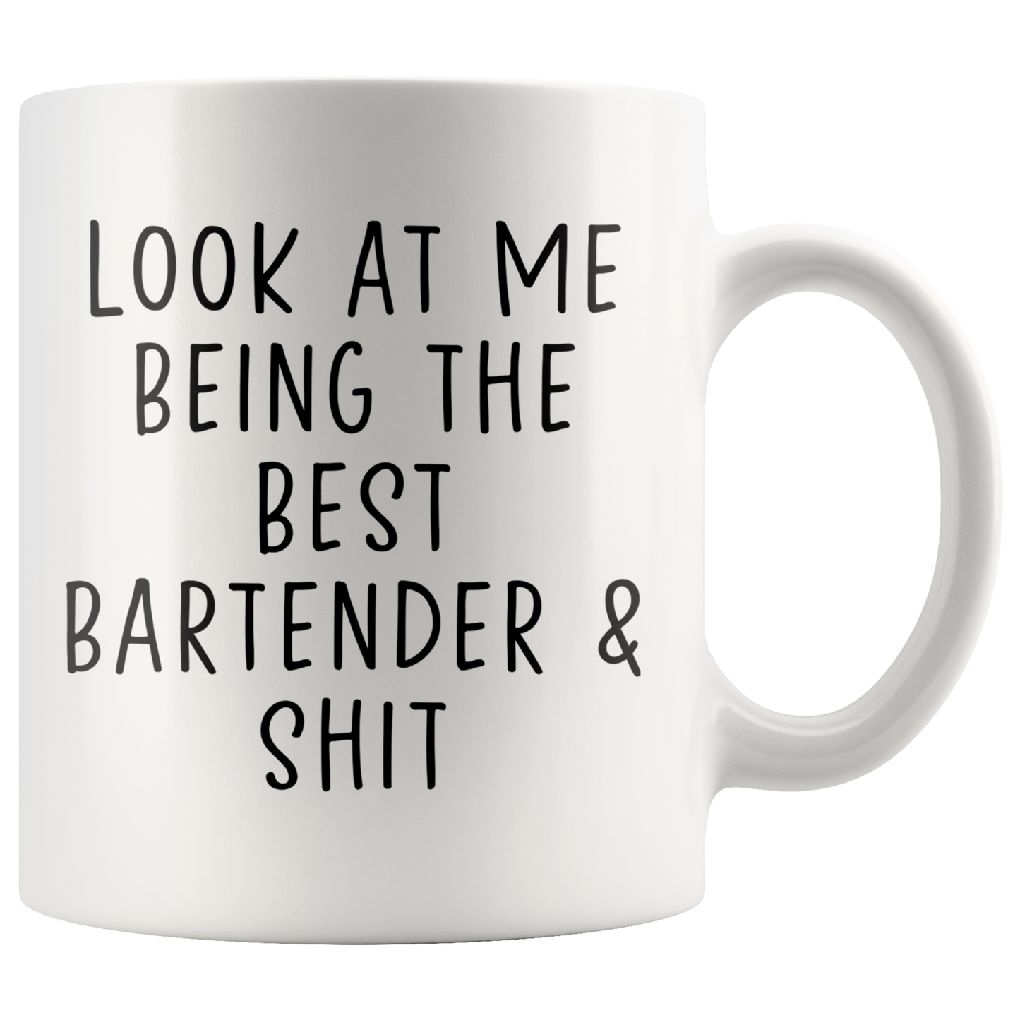 Bartender Gifts, Coffee Mug, Two Tone Accent Cup, Birthday Gift for Men and Women