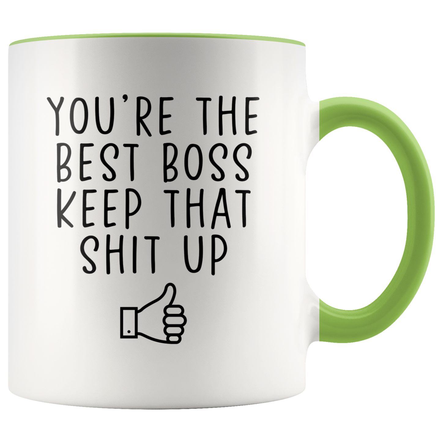 Boss Gifts, Coffee Mug, Two Tone Accent Cup, Birthday Gift for Men and Women