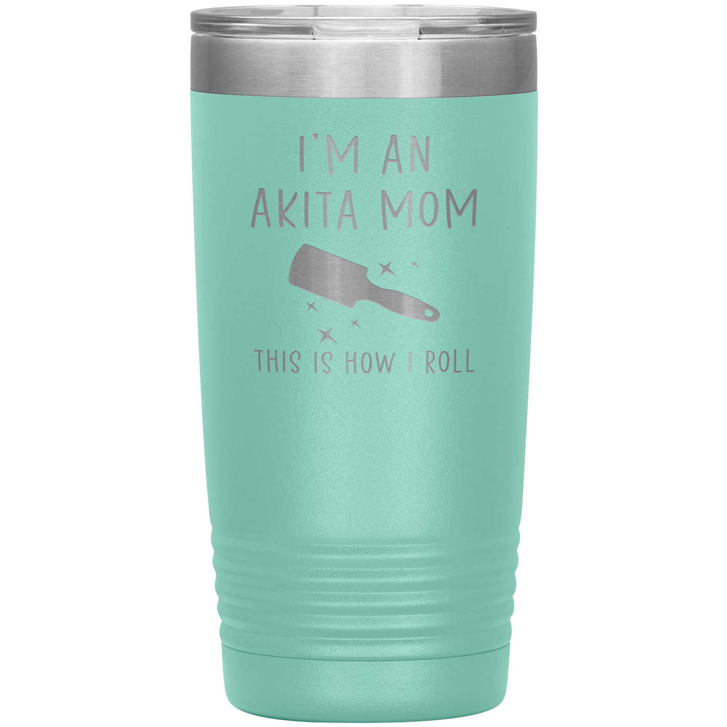 Akita Mom Tumbler, Funny Travel Coffee Mug, Birthday Gifts for Men and Women