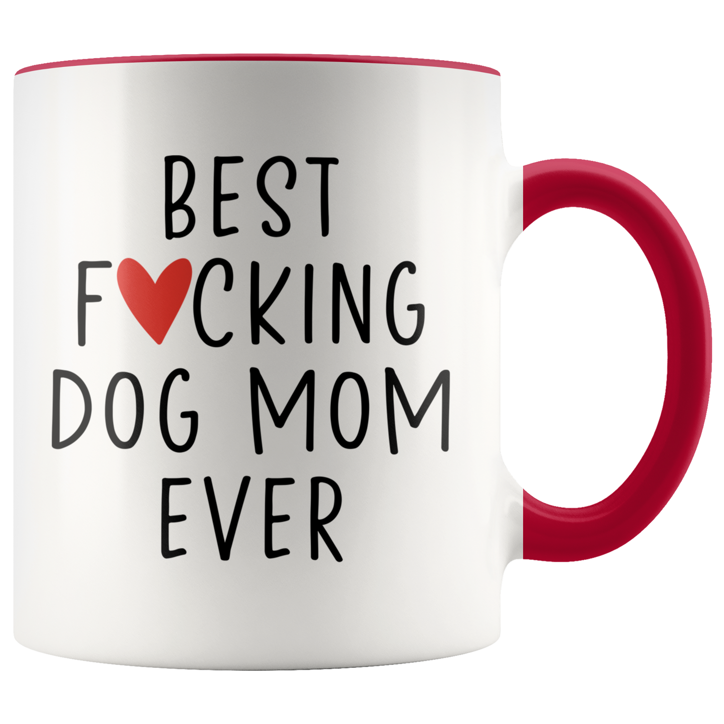 Dog Mom Gifts, Coffee Mug, Two Tone Accent Cup, Birthday Gift for Men and Women