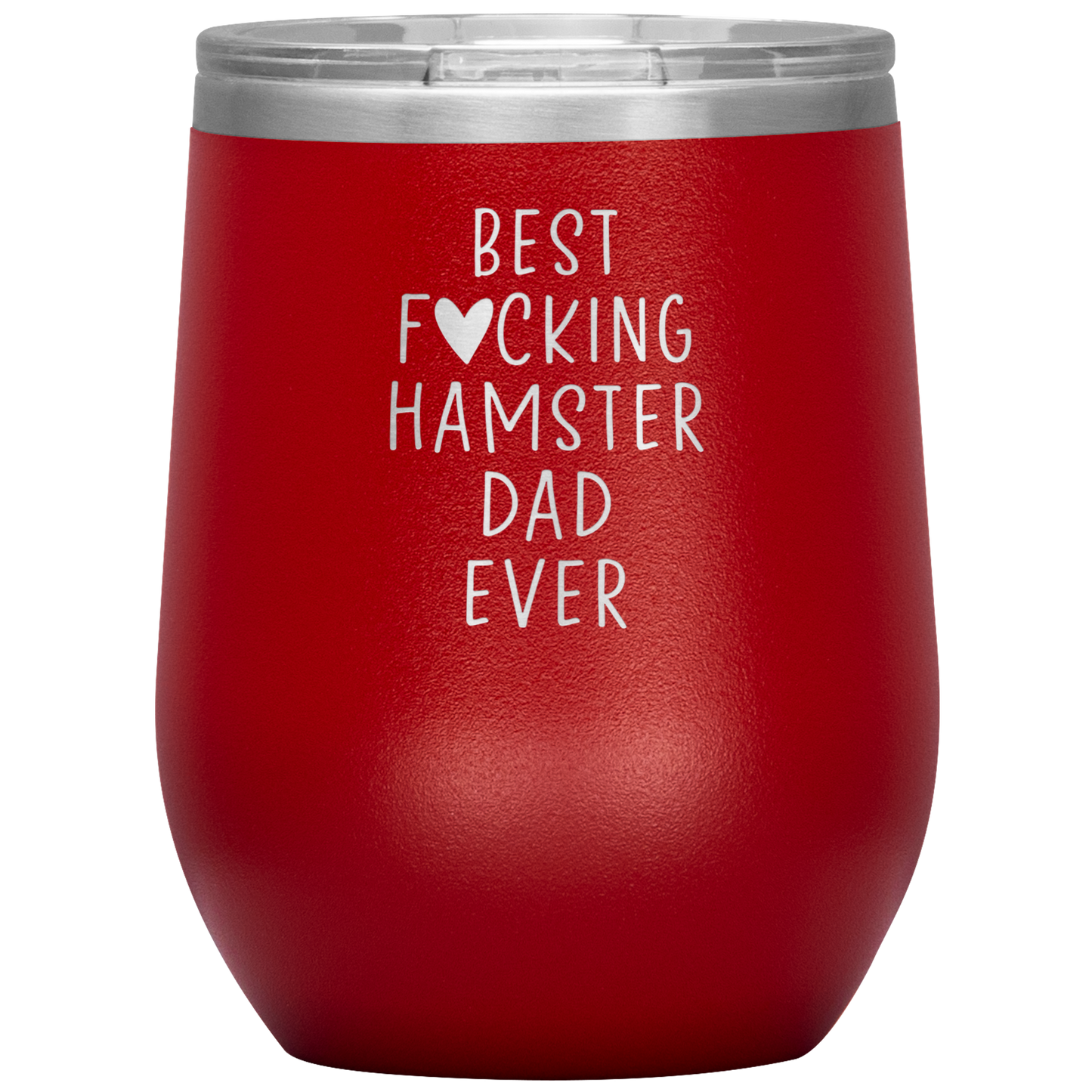 Hamster Dad Wine Tumbler, Hamster Dad Gifts, Travel Wine Cup, Birthday Gifts for Men and Women