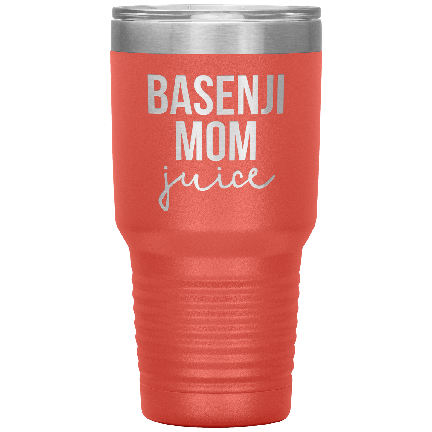 Basenji Mom Tumbler, Funny Travel Coffee Mug, Birthday Gifts for Men and Women