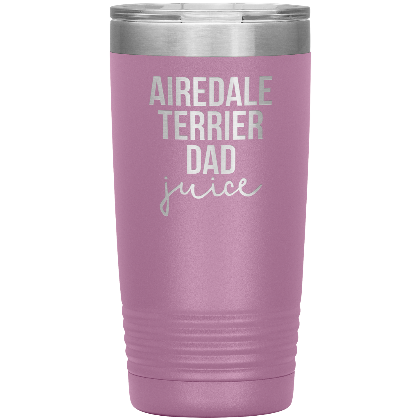 Airedale Terrier Dad Tumbler, Funny Travel Coffee Mug, Birthday Gifts for Men and Women