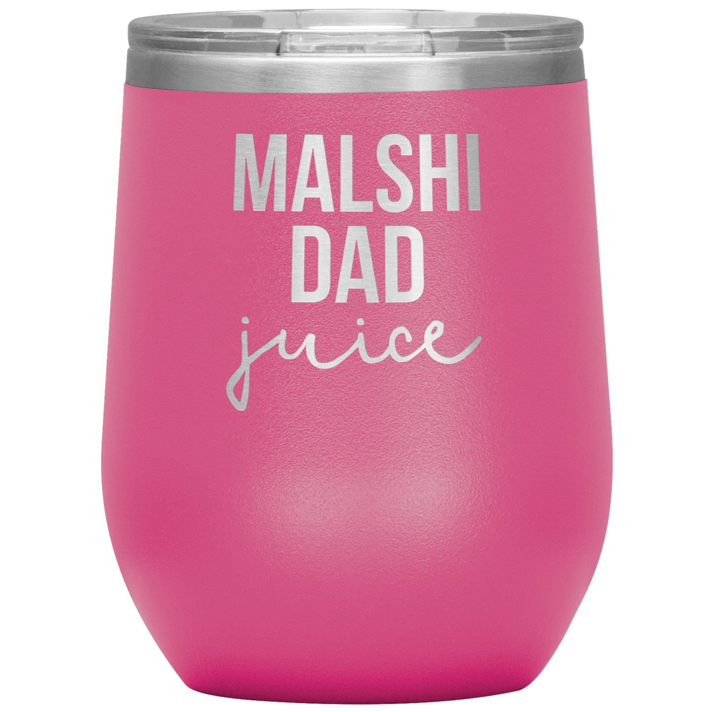 Malshi Dad Wine Tumbler, Malshi Dad Gifts, Travel Wine Cup, Birthday Gifts for Men and Women