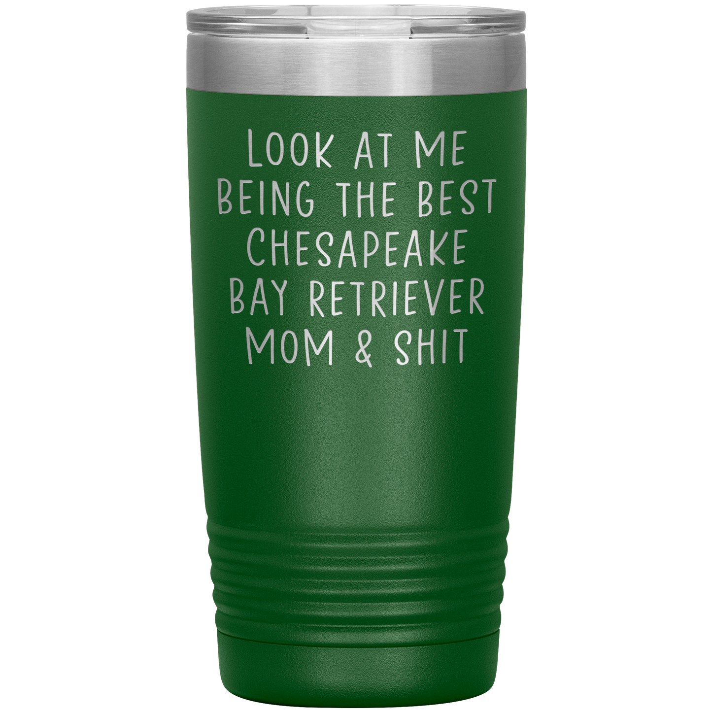 Chesapeake Bay Retriever Mom Tumbler, Funny Travel Coffee Mug, Birthday Gifts for Men and Women