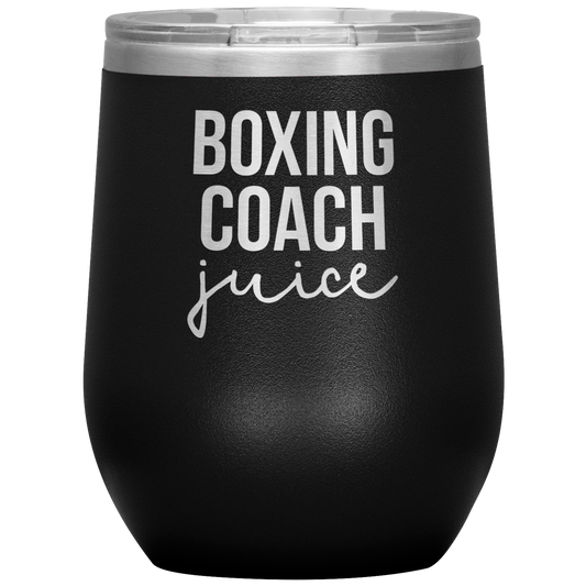 Boxing Coach Wine Tumbler, Boxing Coach Gifts, Travel Wine Cup, Birthday Gifts for Men and Women