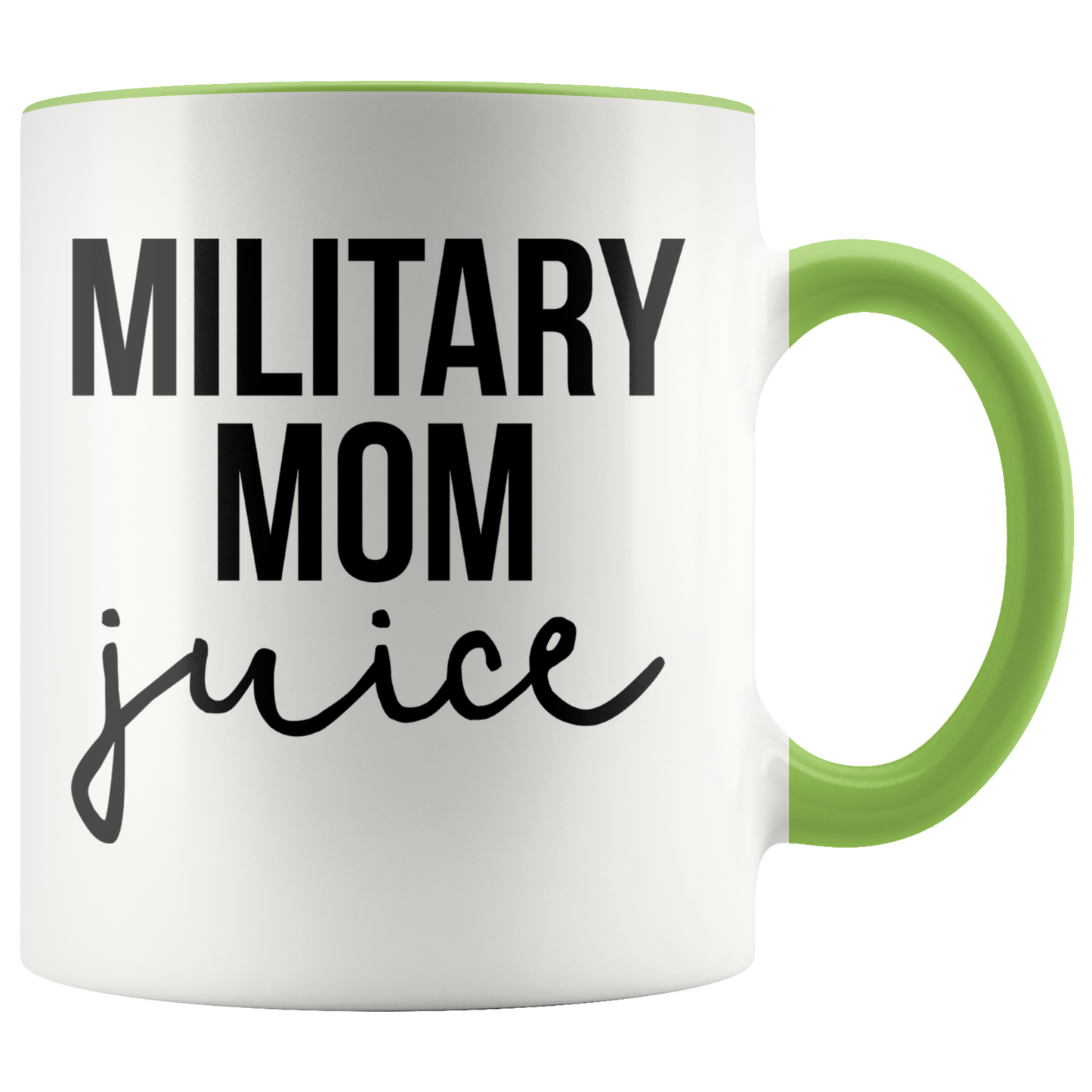 Military Mom Gifts, Coffee Mug, Two Tone Accent Cup, Birthday Gift for Men and Women