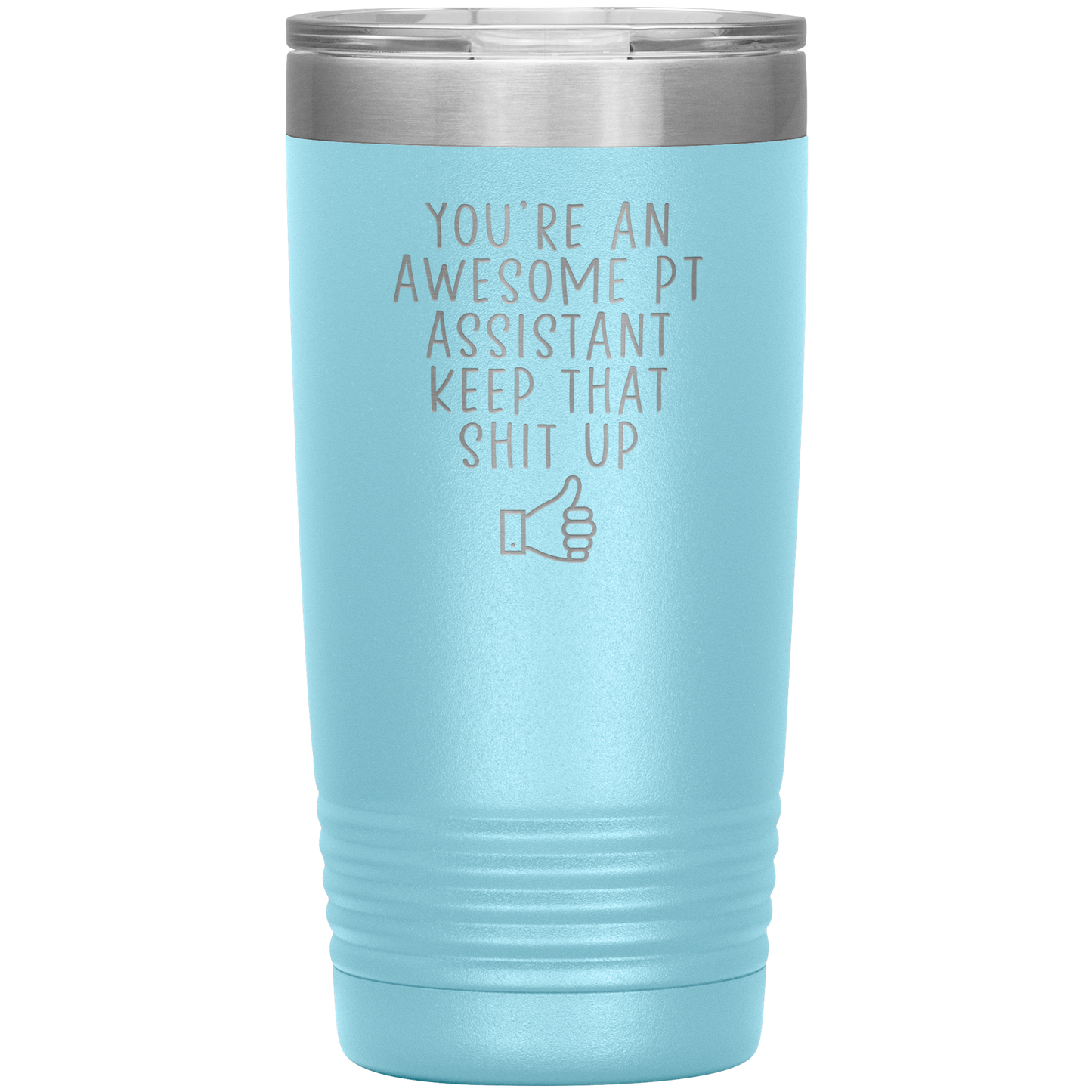 PT Assistente Tumbler, PT Assistente Presentes, Travel Coffee Mug, Birthday Gifts para Homens e Mulheres