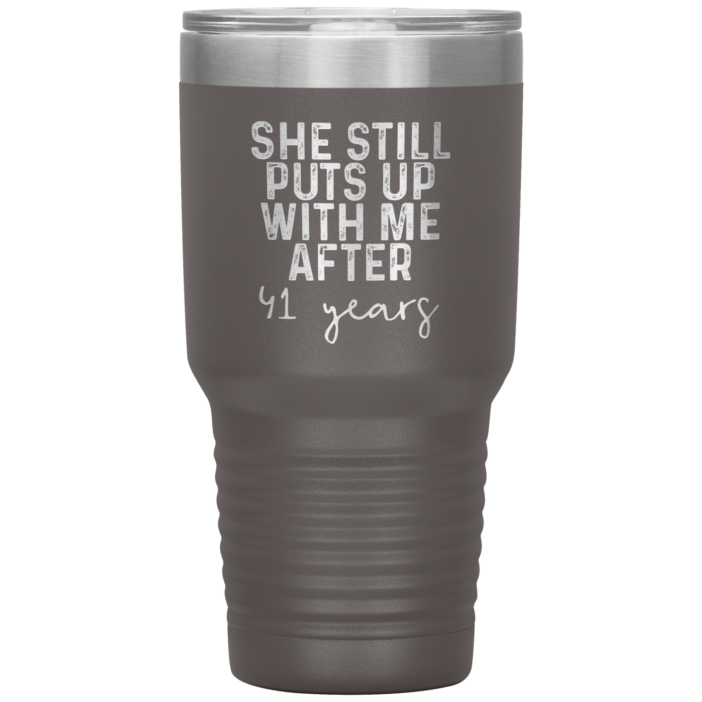 41st Anniversary Gifts for Husband, Coffee Mug, Tumbler, Birthday Gifts for Men and Women