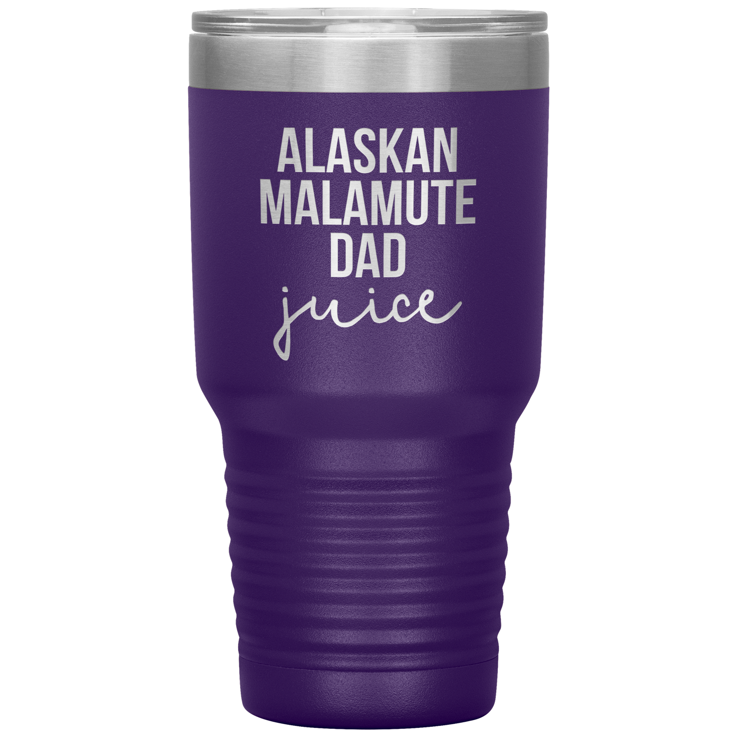 Alaskan Malamute Dad Tumbler, Funny Travel Coffee Mug, Birthday Gifts for Men and Women