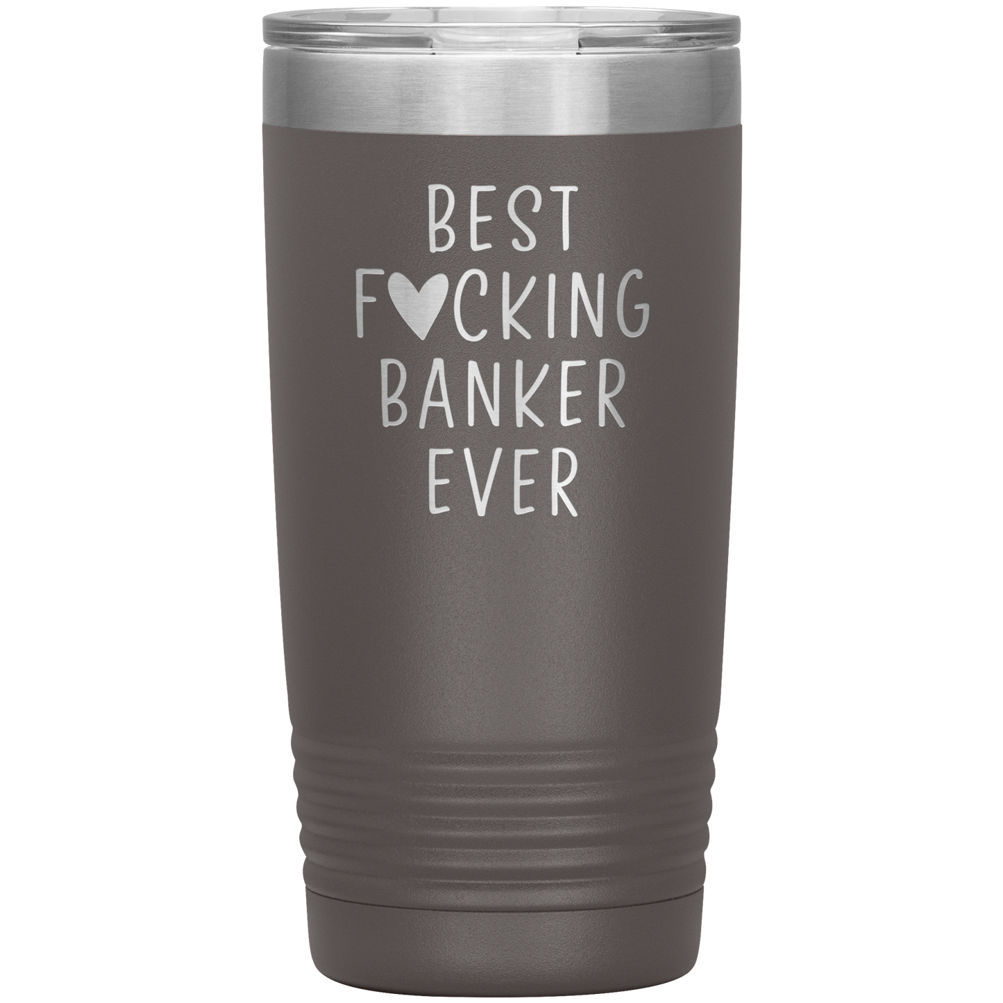 Banker Tumbler, Funny Travel Coffee Mug, Birthday Gifts for Men and Women