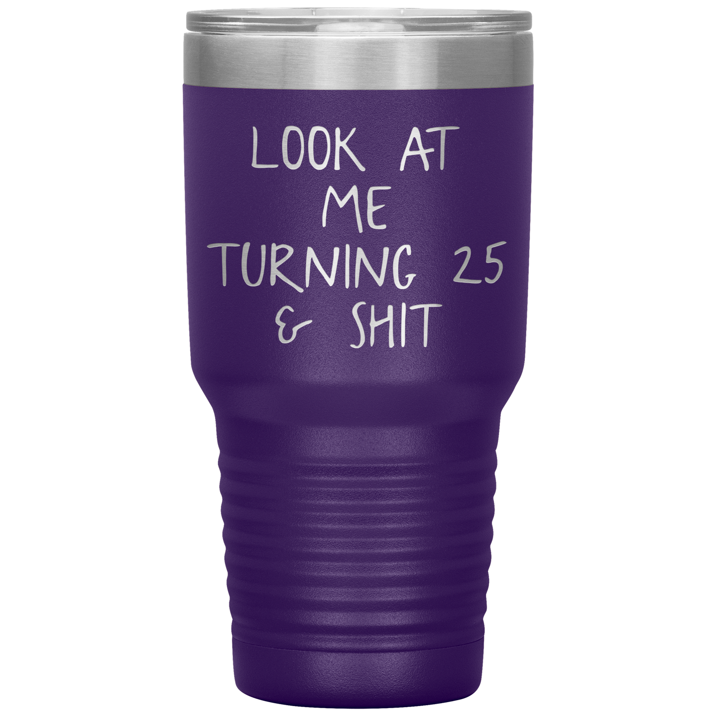 25th Birthday Tumbler, 25th Birthday Gifts, Travel Coffee Mug, Birthday Gifts for Men and Women