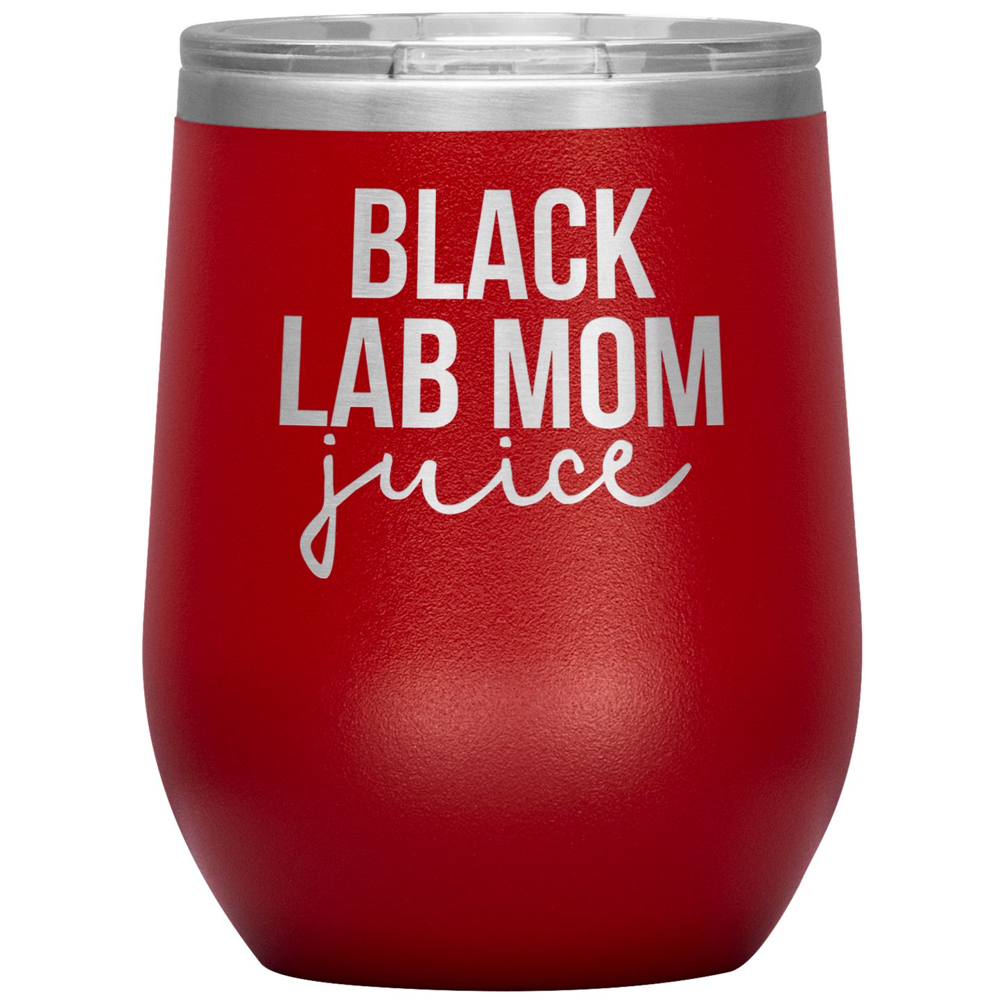 Verre de vin de maman de laboratoire noir, cadeaux de maman de laboratoire noirs, tasse de vin de voyage, cadeaux d'anniversaire pour les hommes et les femmes