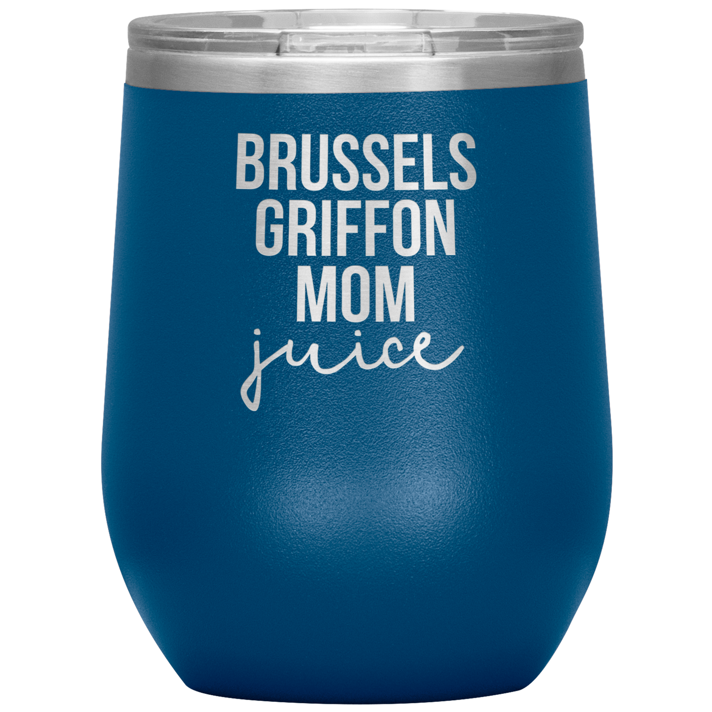 Bruxelles Griffon Maman Vin Tumbler, Bruxelles Griffon Maman Cadeaux, Coupe du vin de voyage, cadeaux d'anniversaire pour hommes et femmes