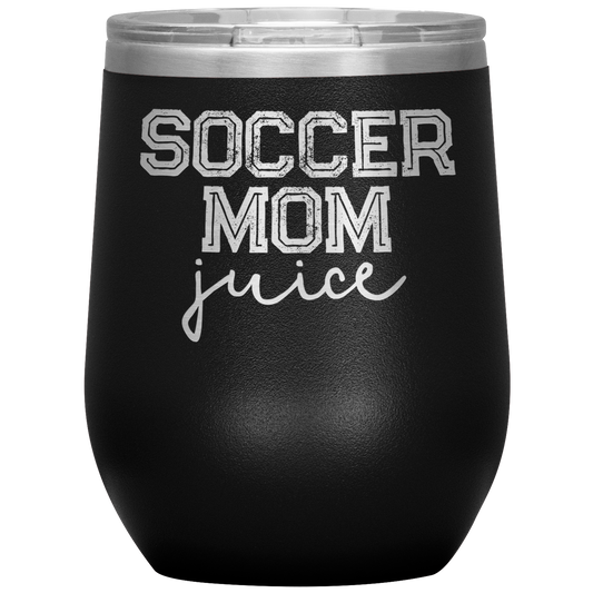 Une mère de football une tasse de vin une mère un cadeau