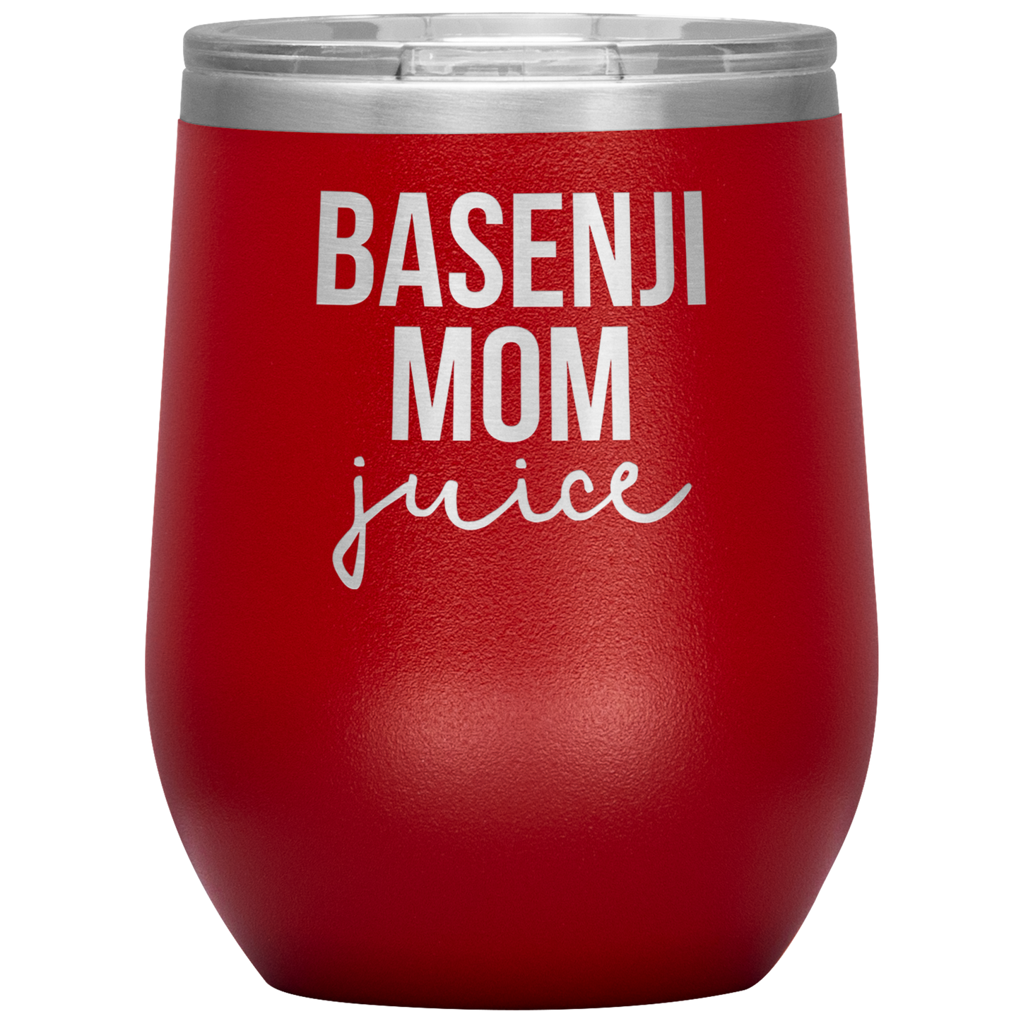 Basenji Mom Wine Tumbler, Funny Travel Wine Cup, Birthday Gifts for Men and Women