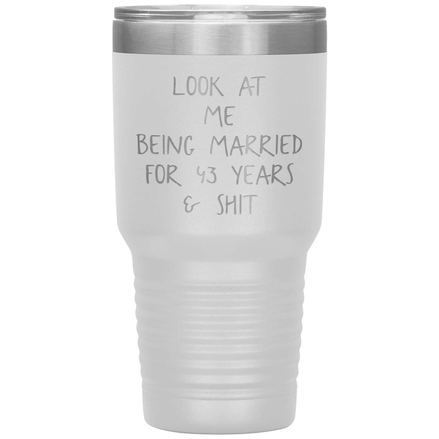 43rd Anniversary Gifts for Husband and Wife, Coffee Mug, Tumbler, Birthday Gifts for Men and Women