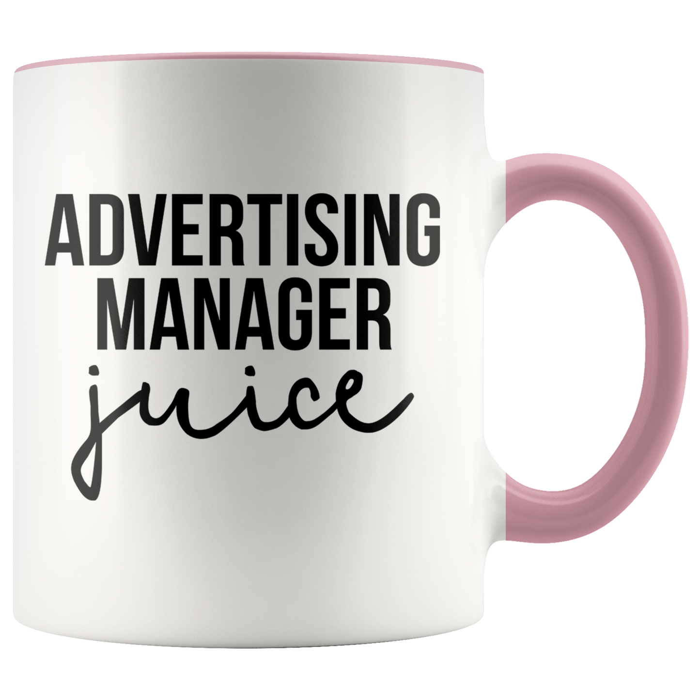 Advertising manager Gifts, Coffee Mug, Two Tone Accent Cup, Birthday Gift for Men and Women