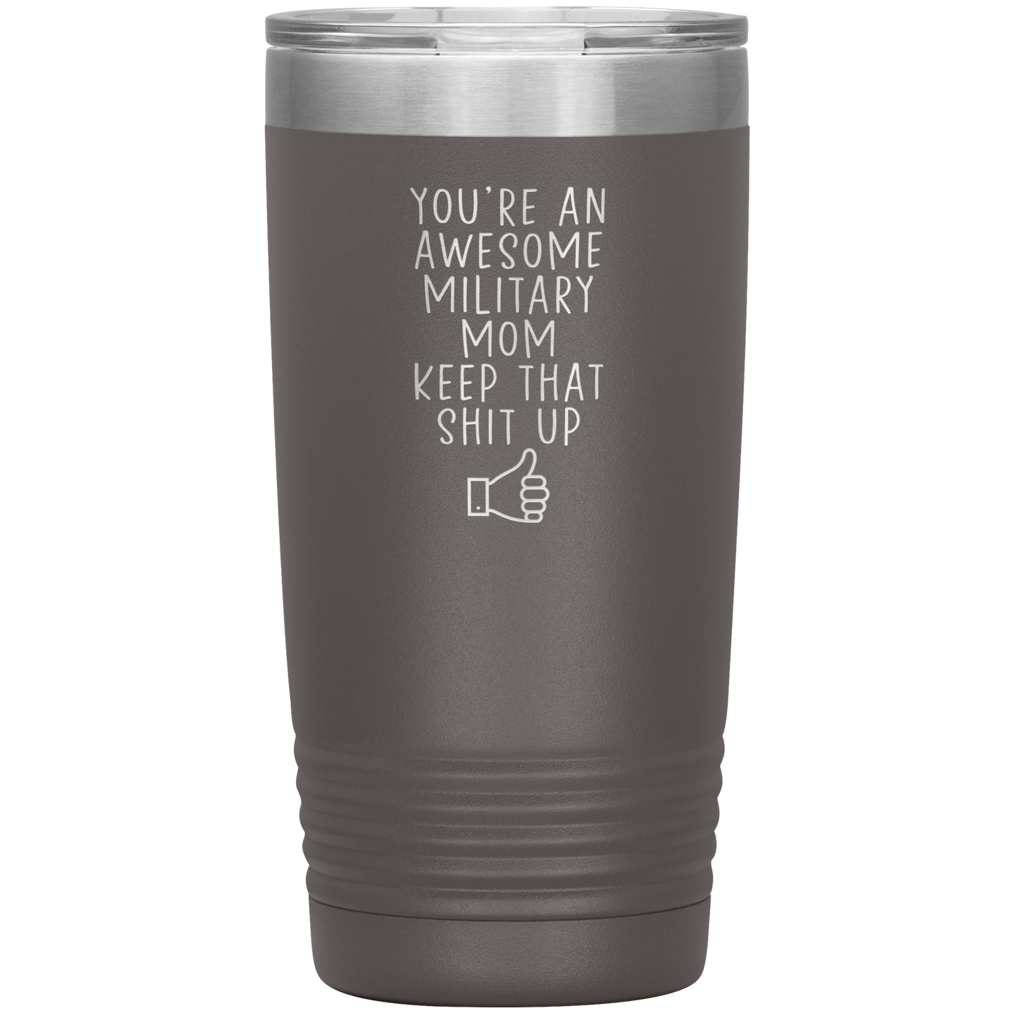 Militare Mamma Tumbler, Militare Mamma Doni, Travel Coffee Mug, Regali di compleanno per Uomini e Donne