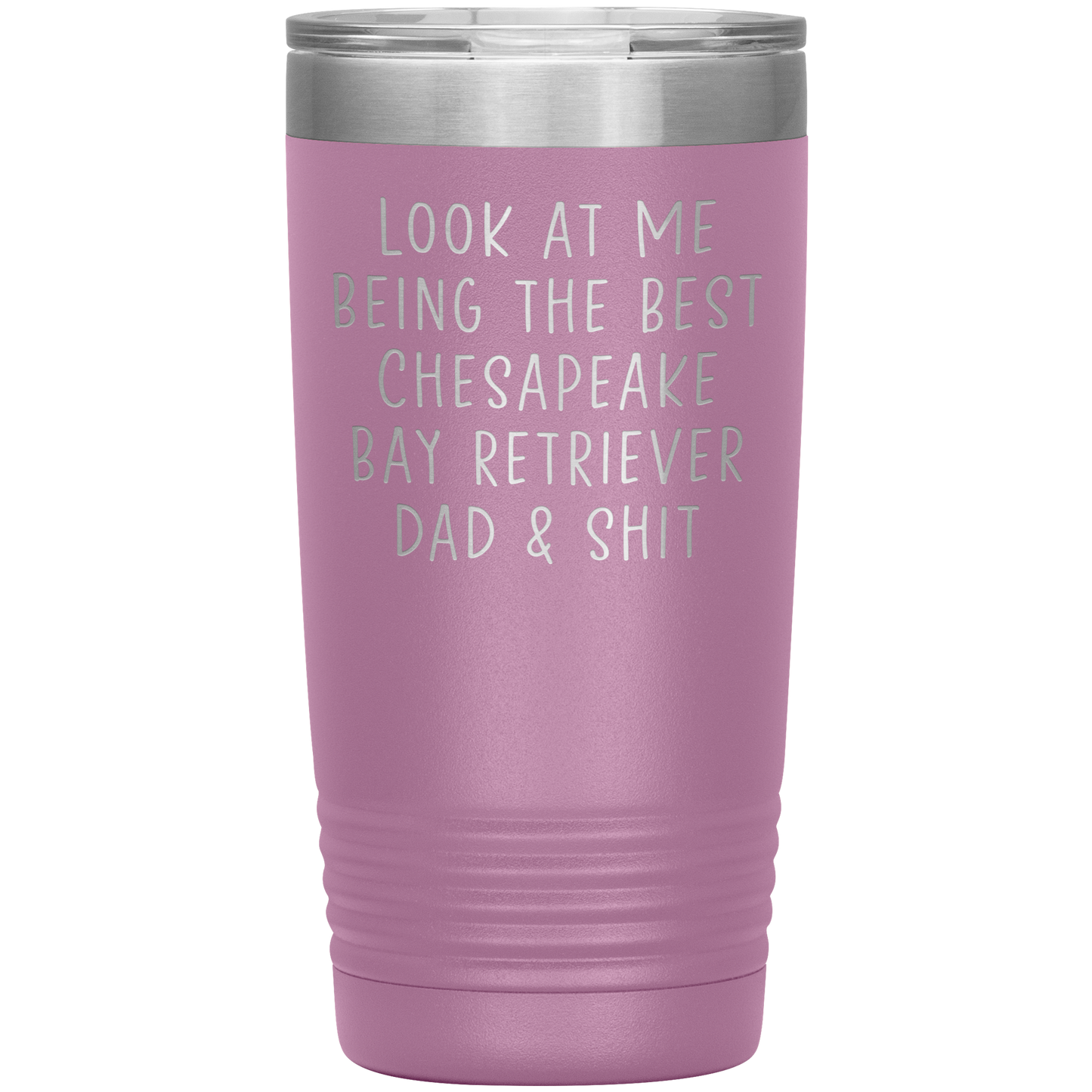 Chesapeake Bay Retriever Dad Tumbler, Funny Travel Coffee Mug, Birthday Gifts for Men and Women