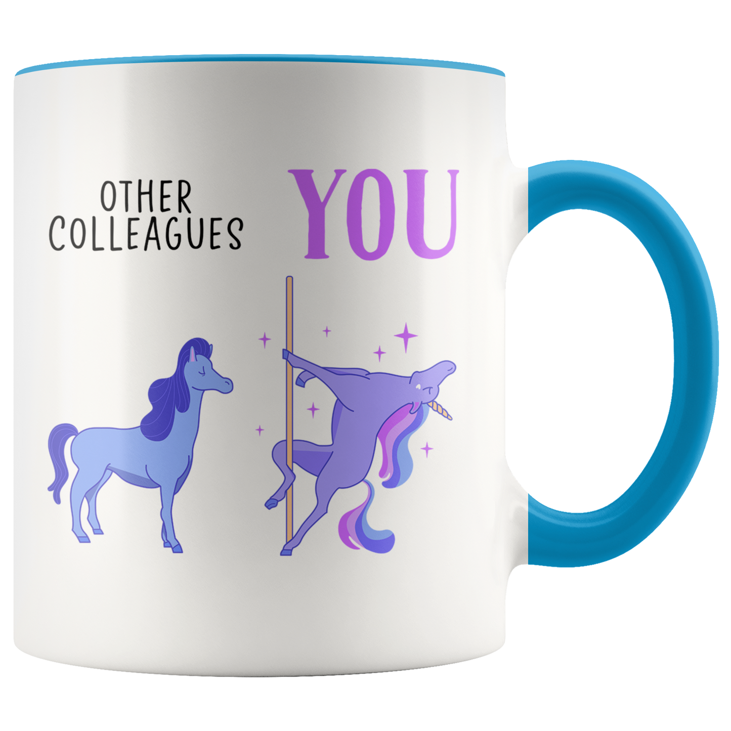 Colleague Gifts, Coffee Mug, Two Tone Accent Cup, Birthday Gift for Men and Women