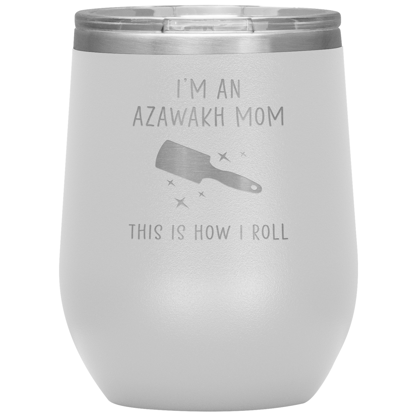 Azawakh Mom Wine Tumbler, Funny Travel Wine Cup, Birthday Gifts for Men and Women