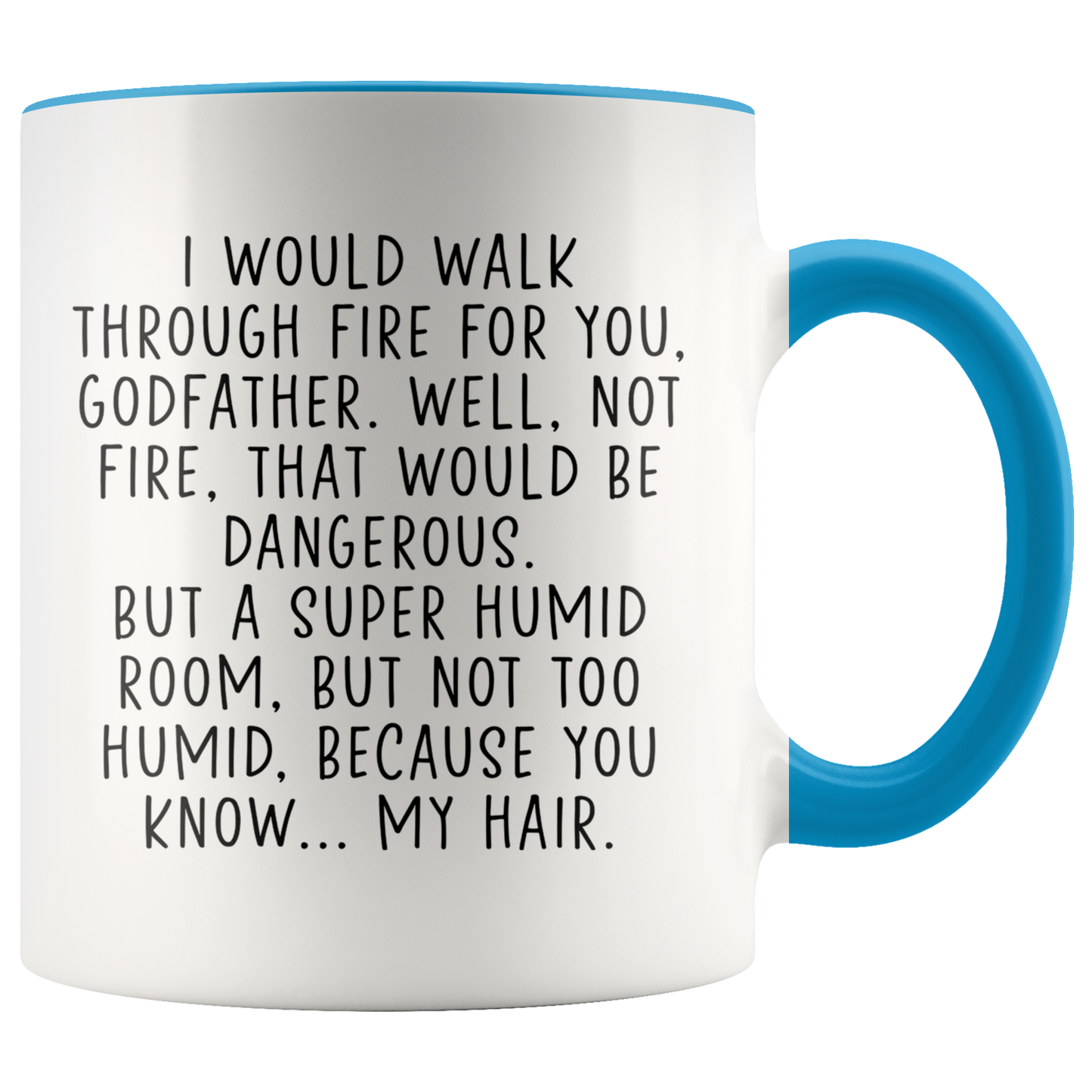 Godfather Gifts, Coffee Mug, Two Tone Accent Cup, Birthday Gift for Men and Women