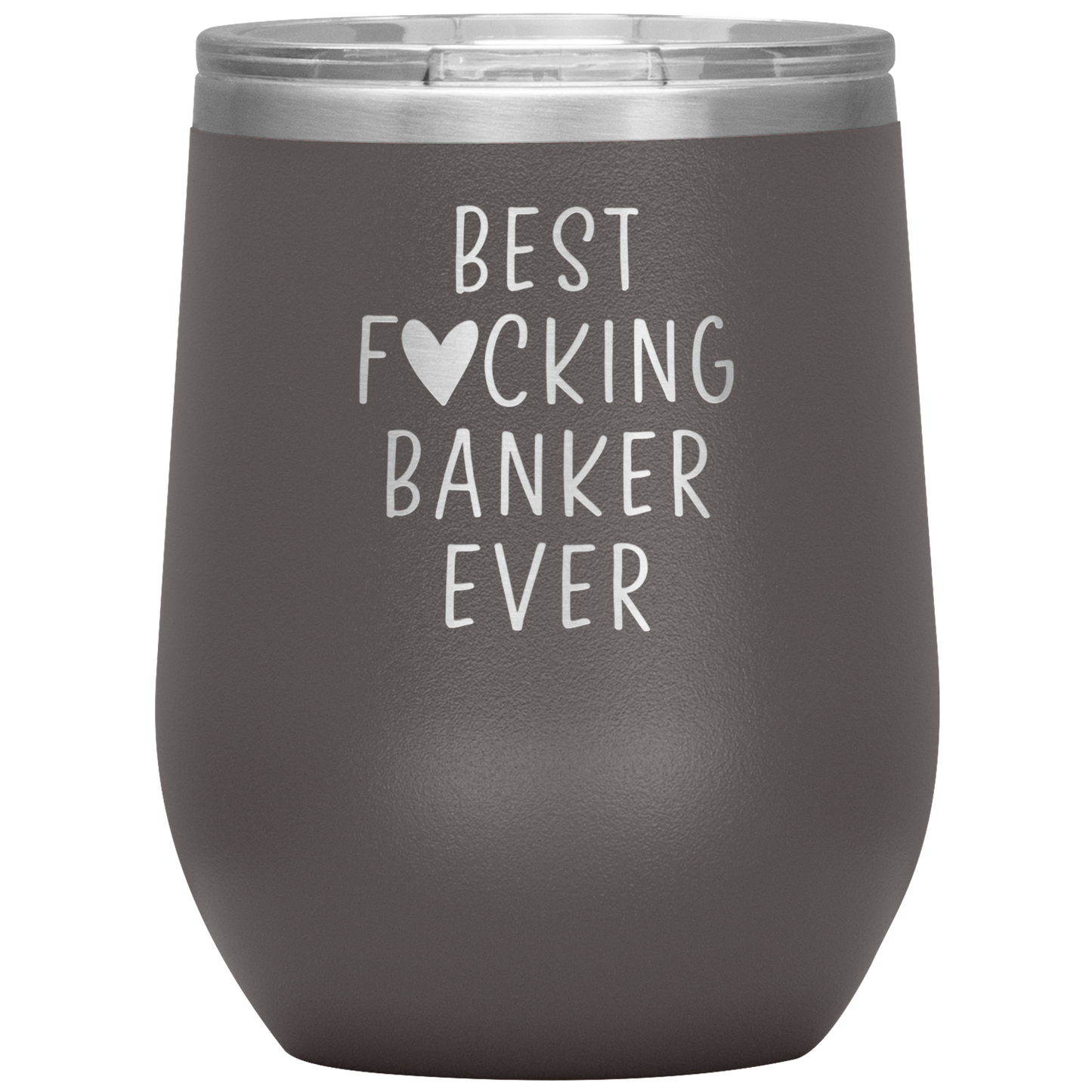 Banker Wine Tumbler, Funny Gifts, Travel Wine Cup, Birthday Gifts for Men and Women